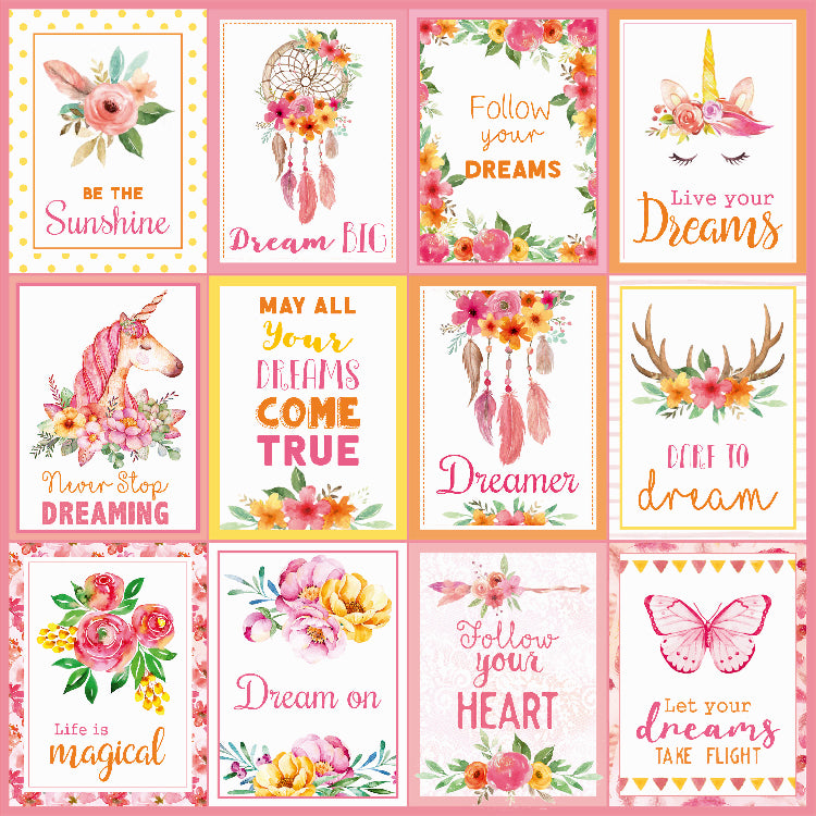 Paper Pack 6In X 6In 12Desx2 Boho Vibes(Dreams) 24Sheet Lb