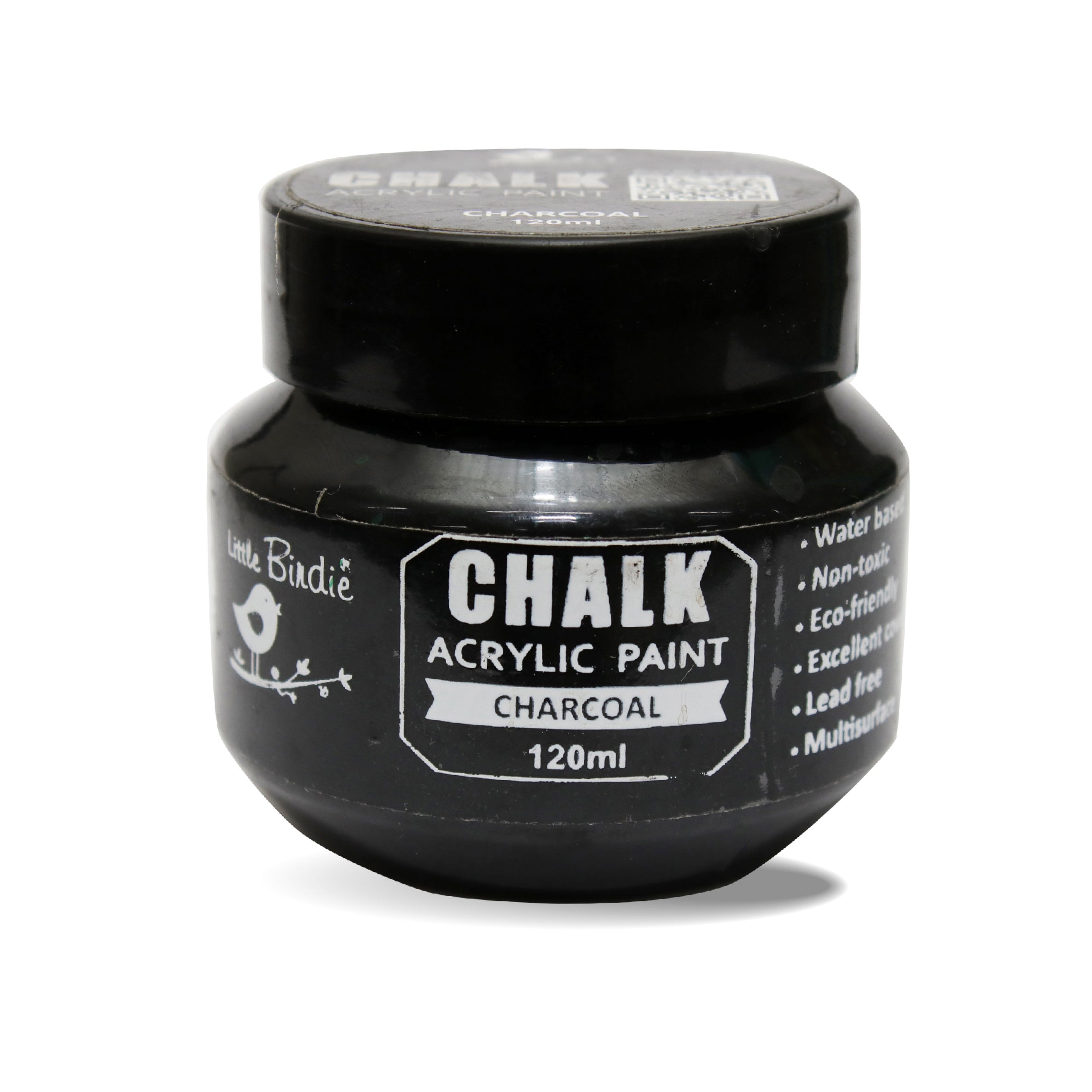 Home Decor Chalk Paint Charcoal 120ml Bottle
