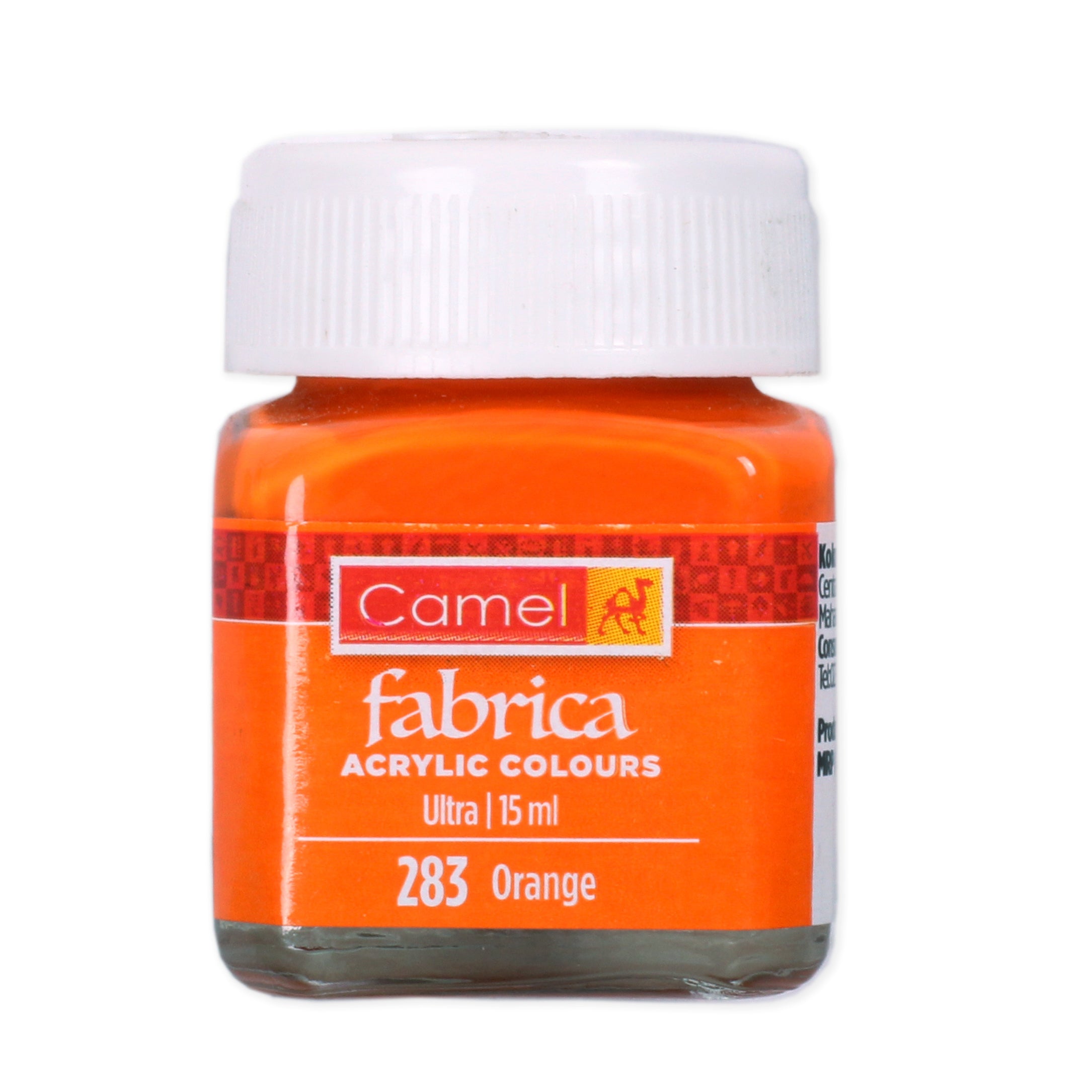 Fabrica Acrylic Colour Sr1 Orange 15Ml Bottle Camlin