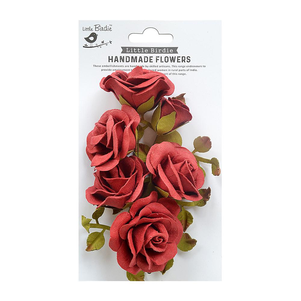 Little Birdie Handmade flowers- Marva Love & Roses 4Pcs