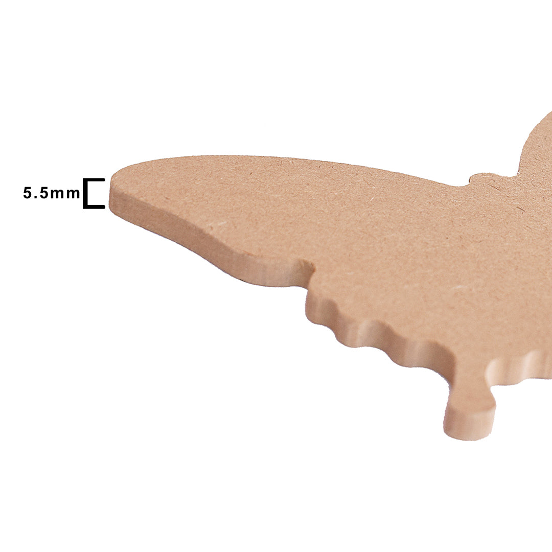 Mdf Butterfly W5.5 X H3.75Inch 5.5Mm Thick 1Pc Lb