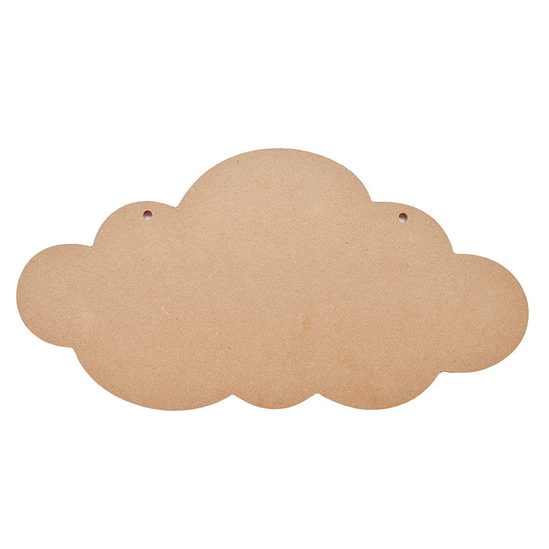 Mdf Name Board Cloud W15.75 X H8Inch 5.5Mm Thick 1Pc Lb
