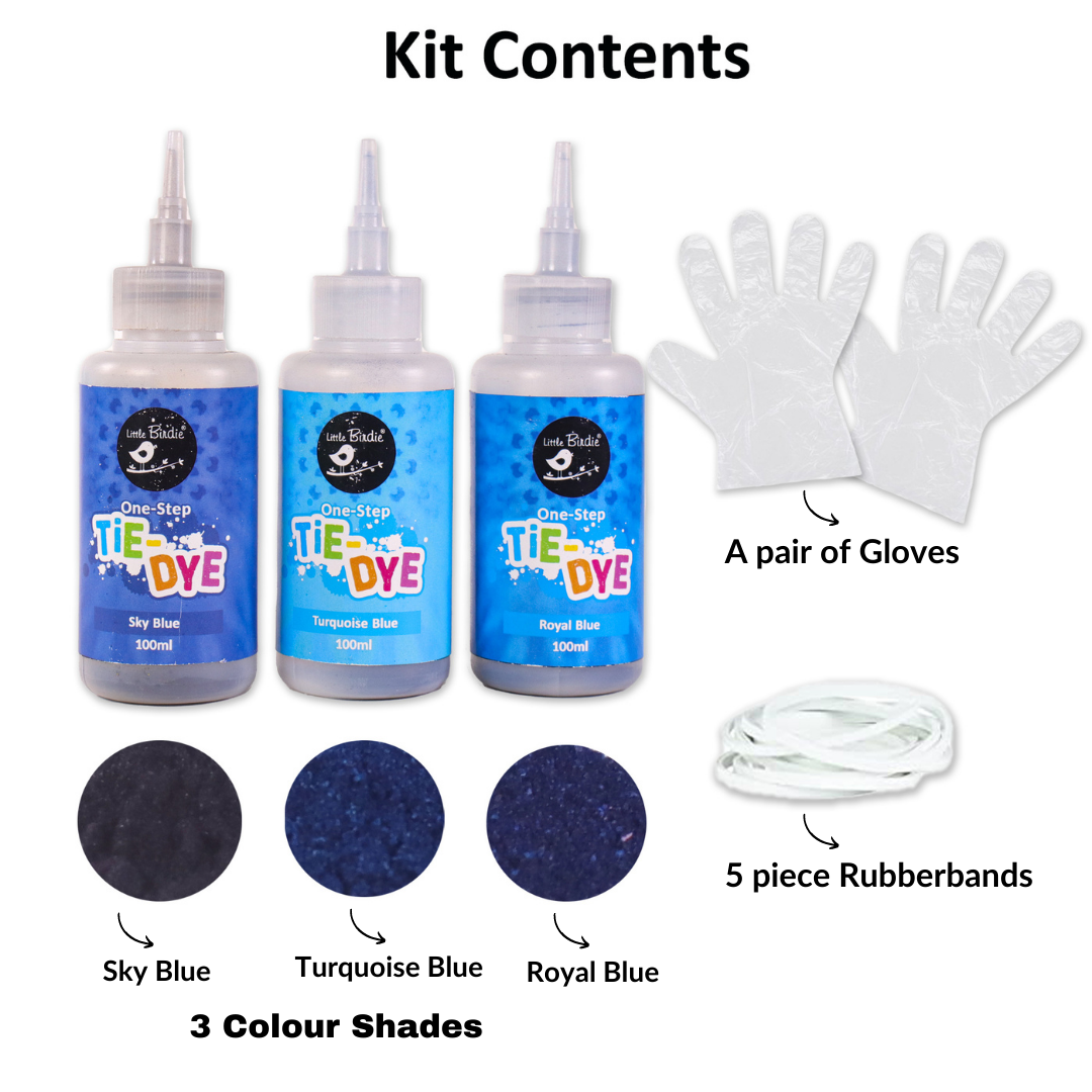 One Step Tie Dye Indigo Bay Kit Acetate Box Lb