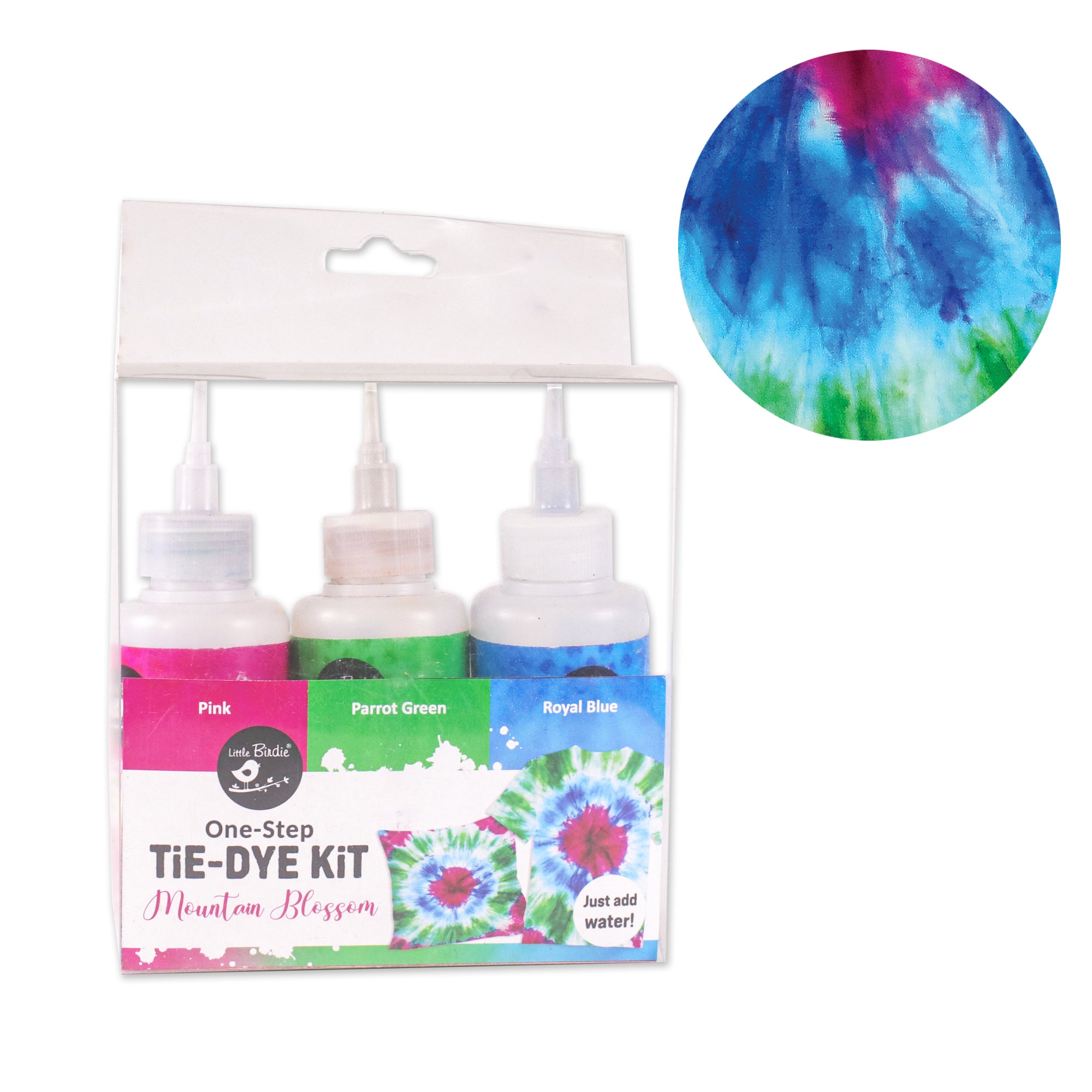 One Step Tie Dye Mountain Blossom Kit Acetate Box Lb