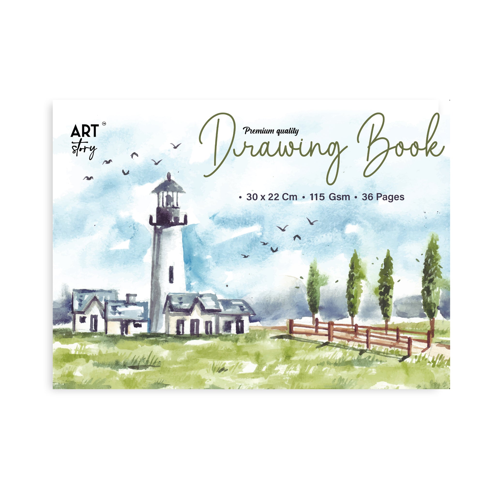 Drawing Book Premium Quality 30 X 22Cm 115Gsm 36Pages