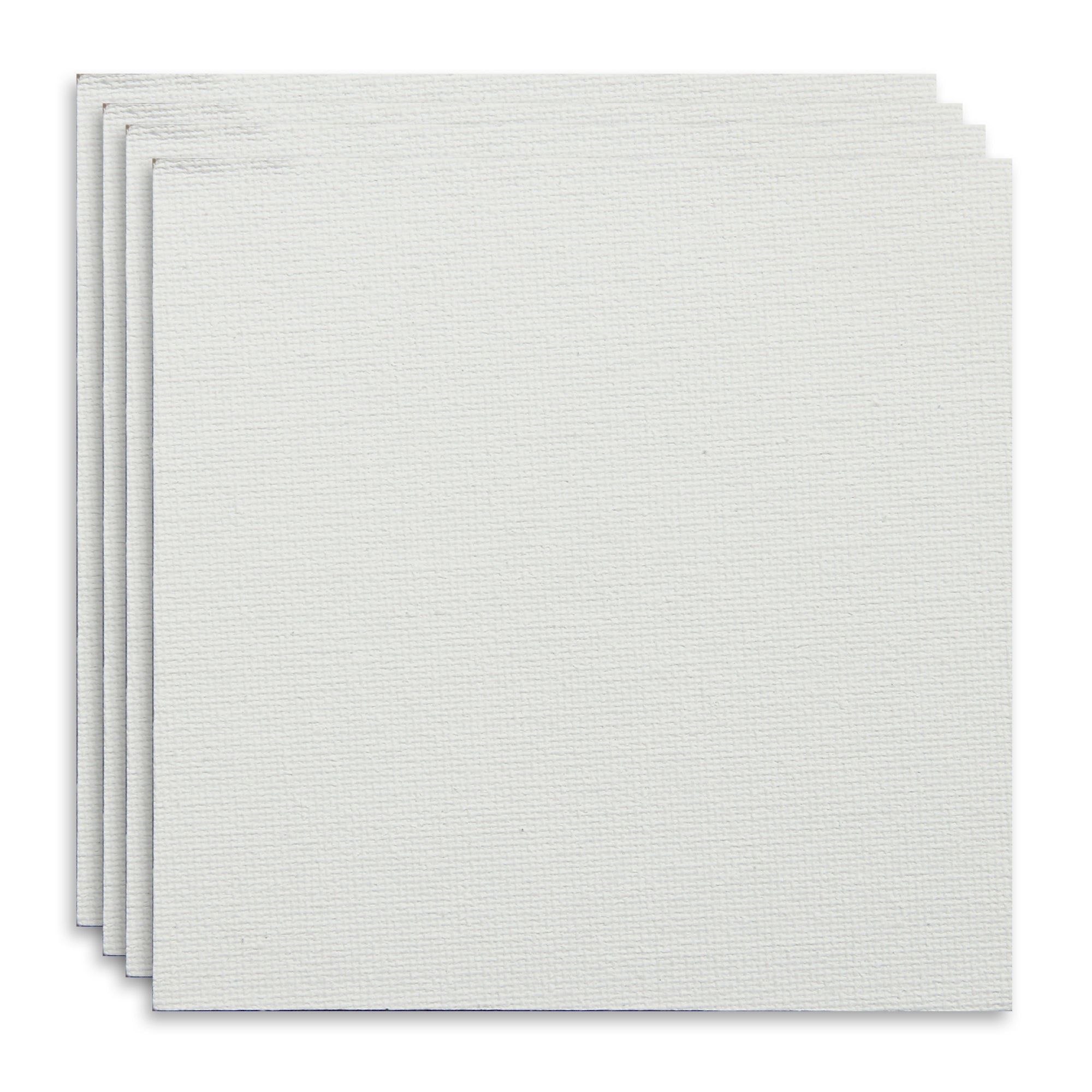 Canvas Board Square 4 X 4Inch 230Gsm 2Mm Thick 4Pc Shrink Lb
