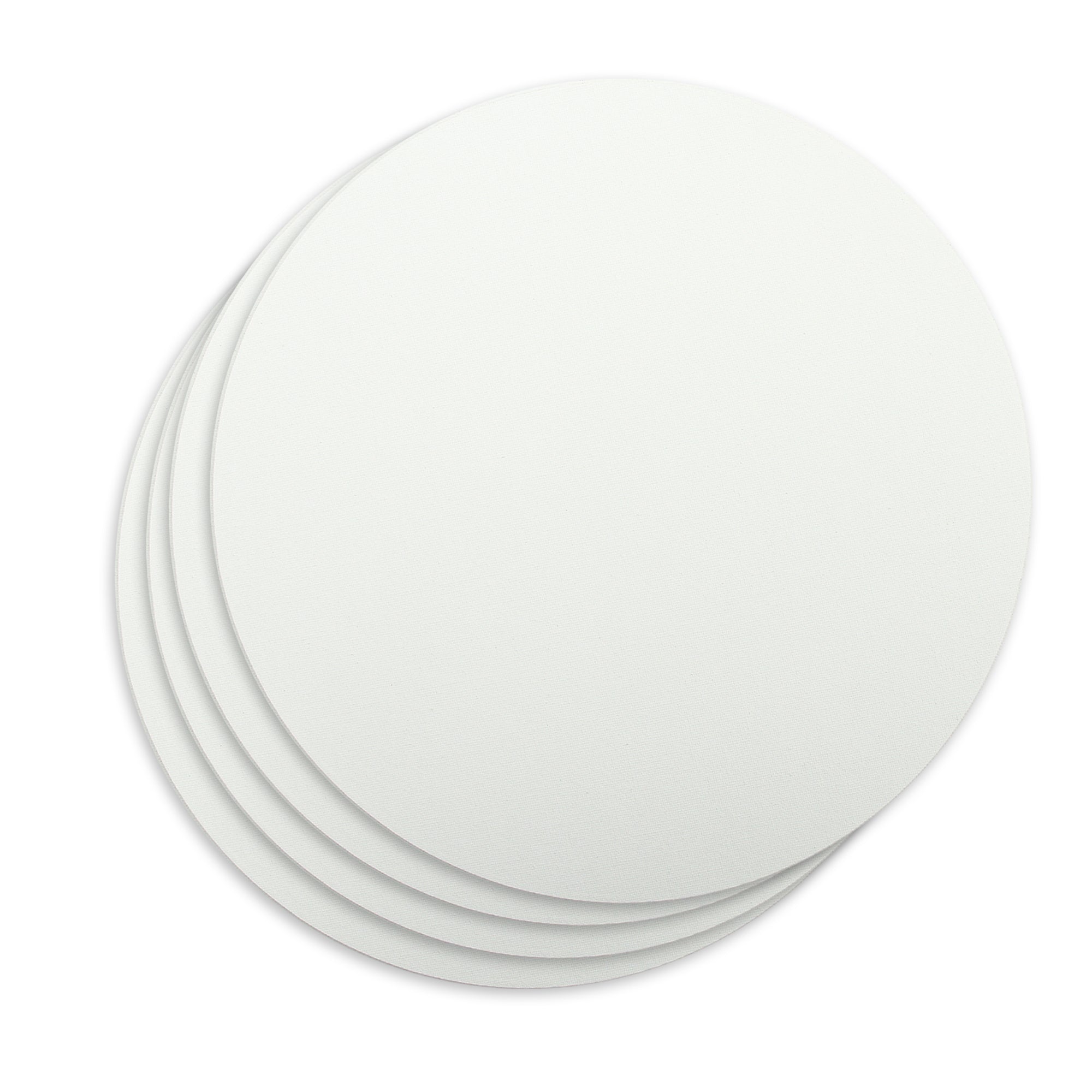 Canvas Board Round 8Inch Dia 230Gsm 2Mm Thick 4Pc Shrink Lb