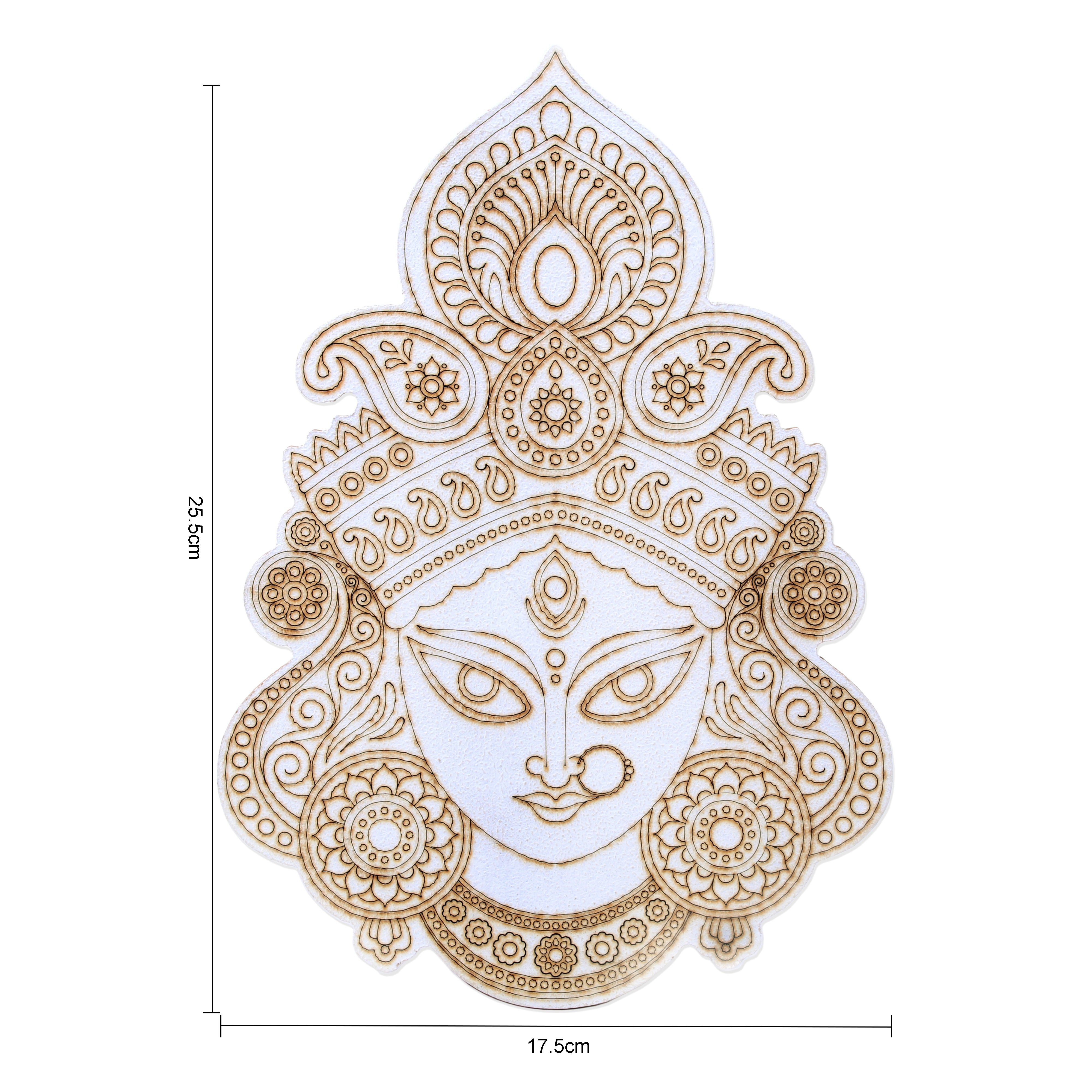 MDF Pre Marked Maa Durga Big with Hanging Sawtooth 10 X 7inch 1pc
