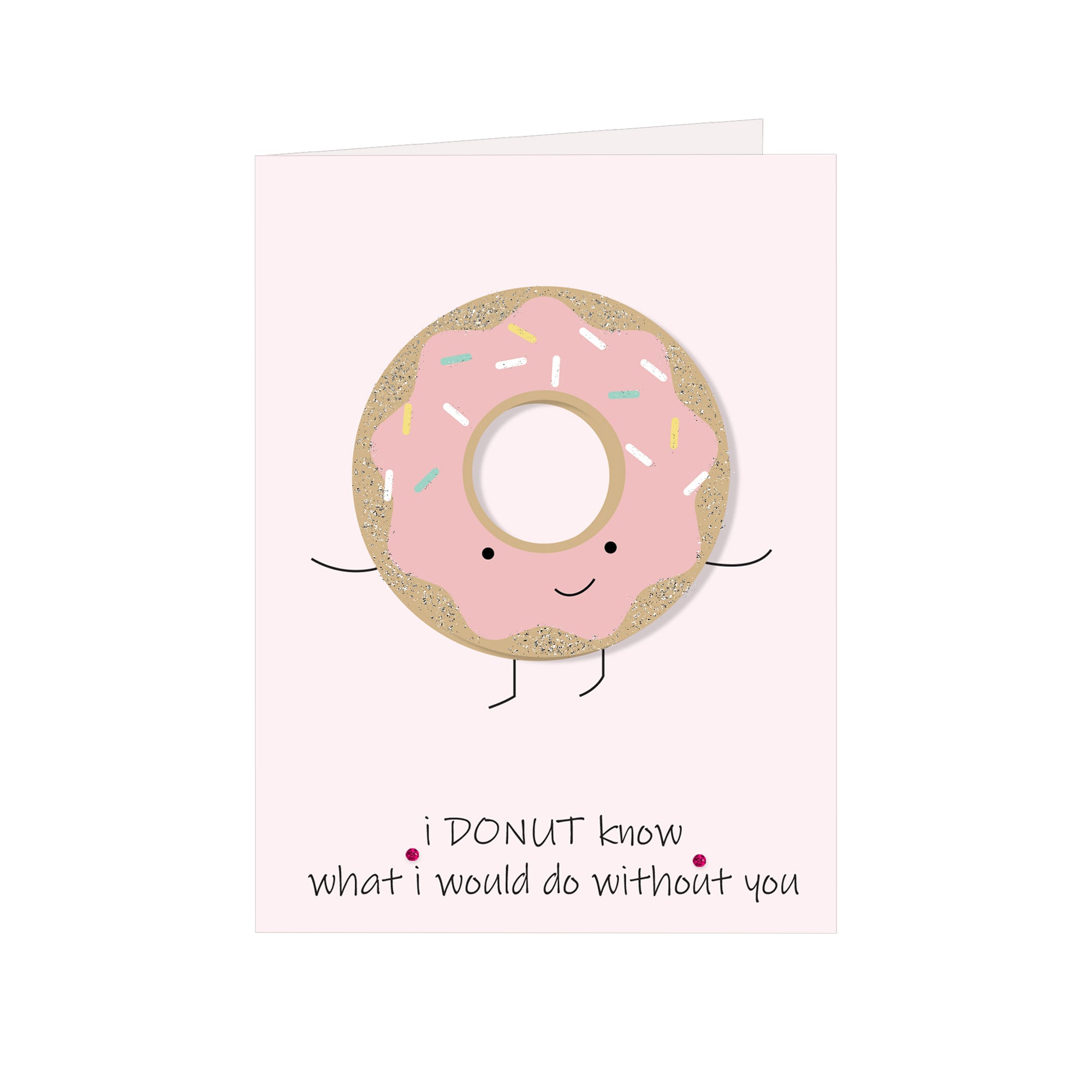 Greeting Card & Envelope Donut Know 4 X 6Inch Approx 2Pc