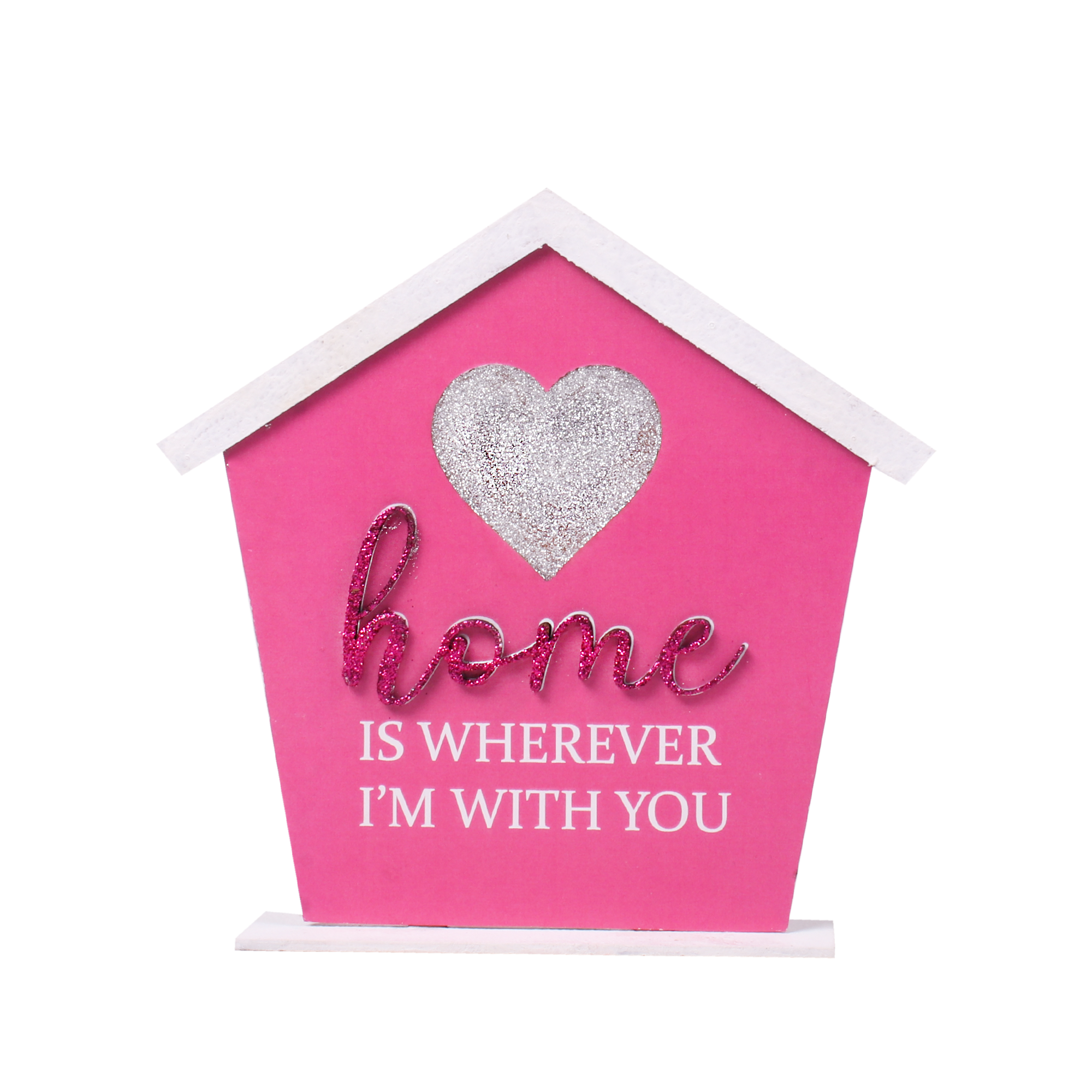 Table Decor Home Is Wherever I'M With You 15.5 X 15.5Cm 2Mm Thick 1Pc