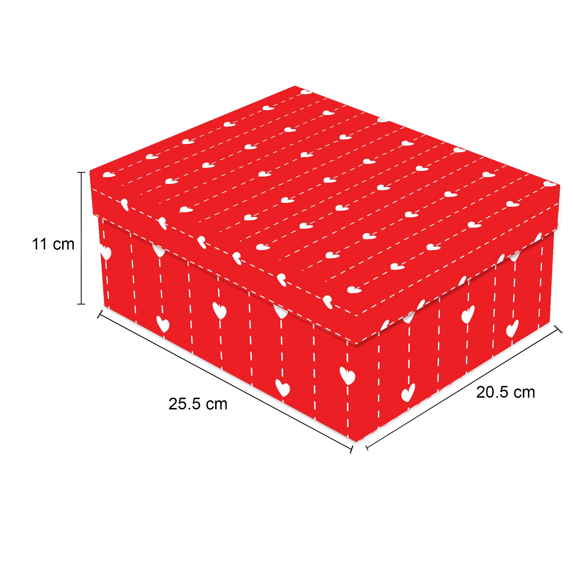 Gift Box Always Lovel L25.5 X W20.5 X D11Cm 1Pc Gol