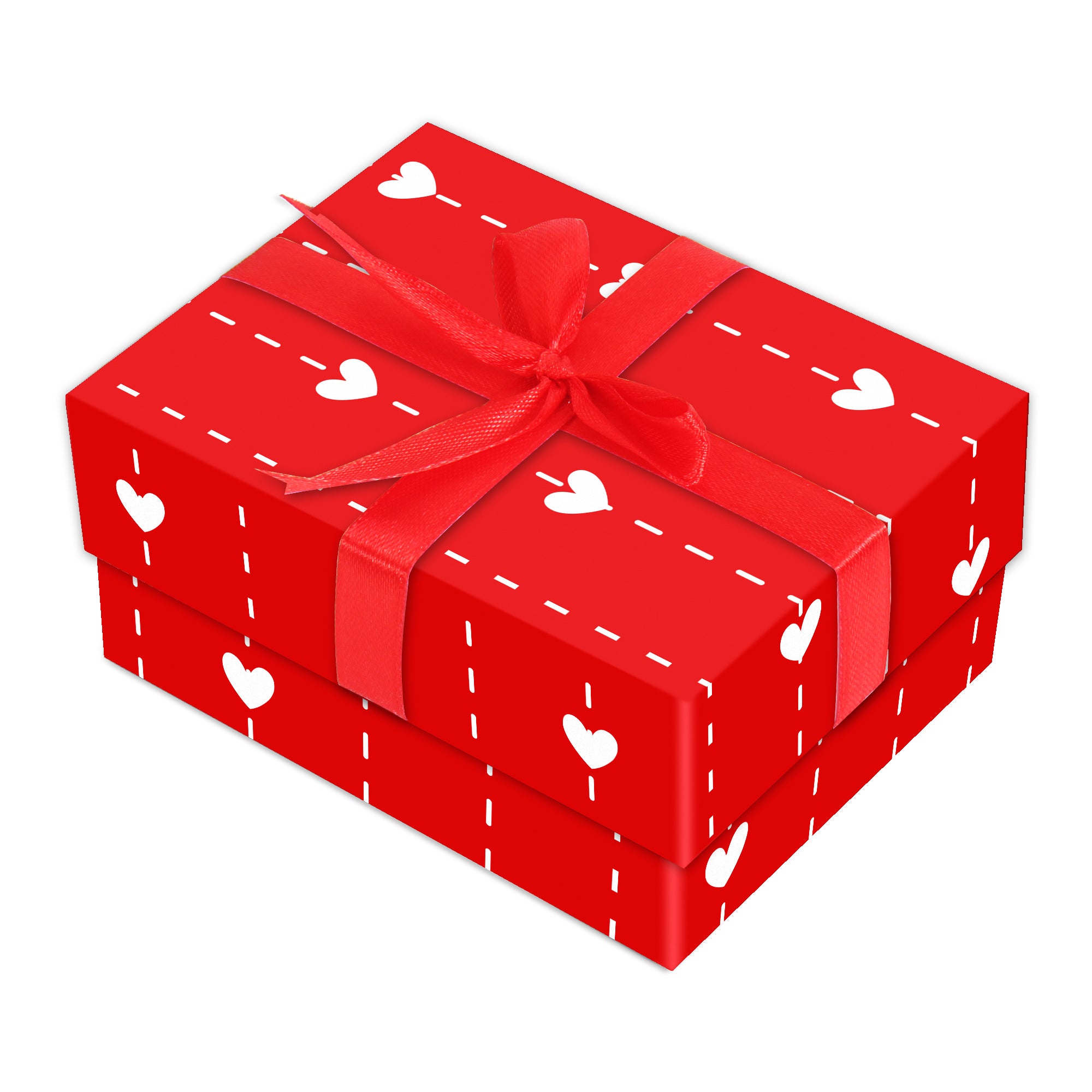 Gift Box Always Love With Bow L10.5 X W8 X D5.4Cm 1Pc Gol