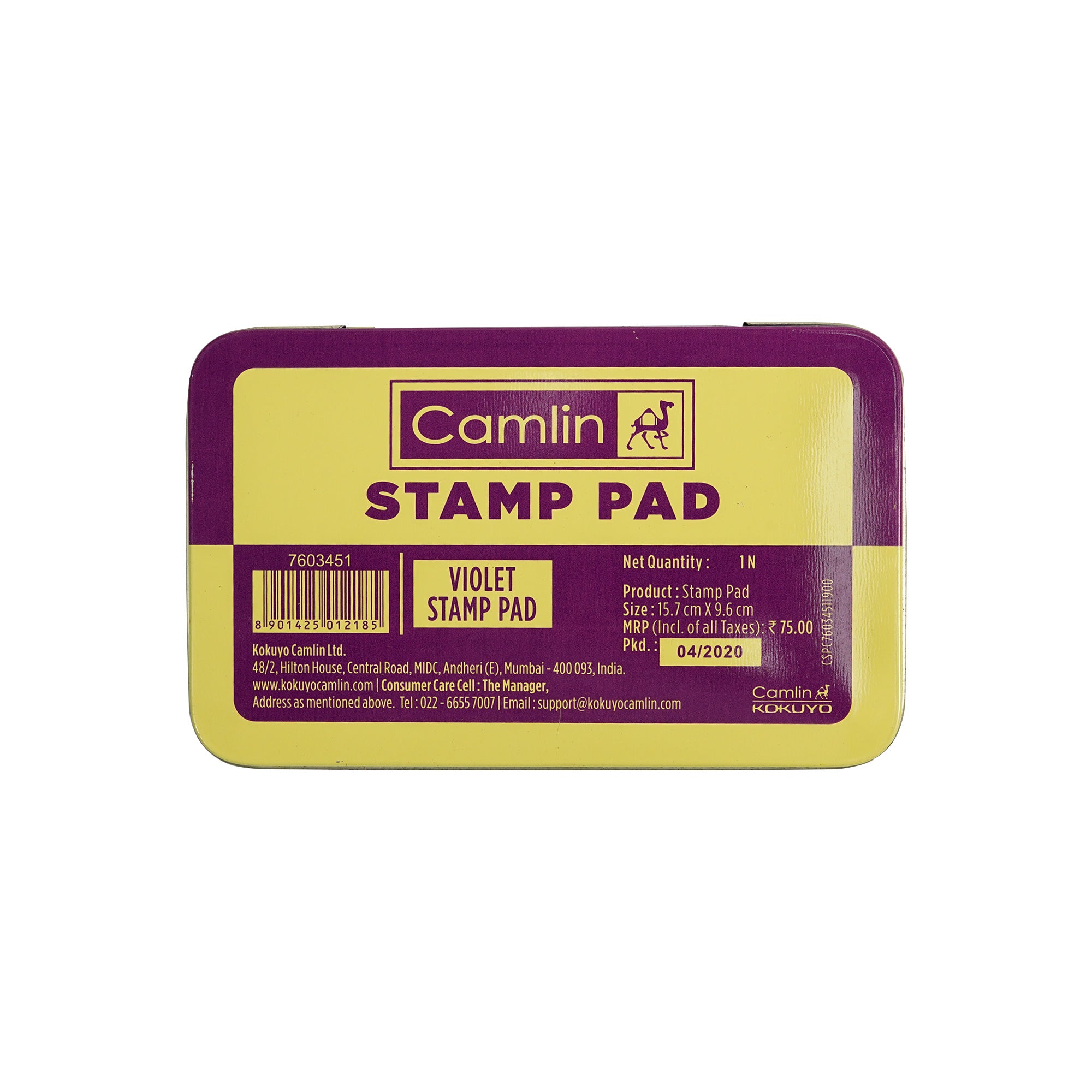 Camlin Stamp Pad No 3 Large Violet