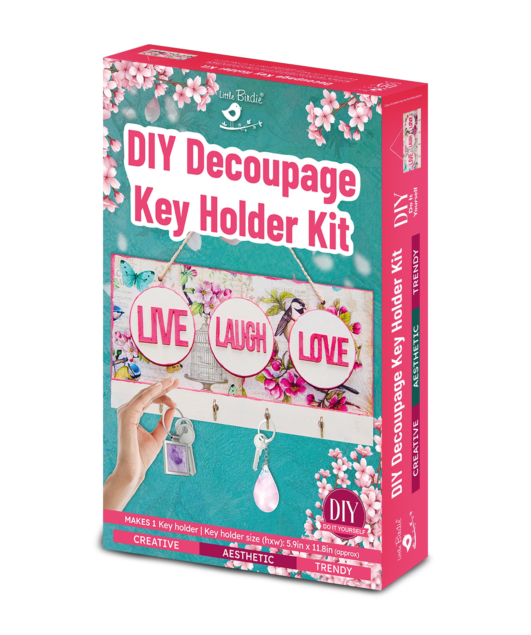 Diy Decoupage Key Holder Kit 1Box Lb