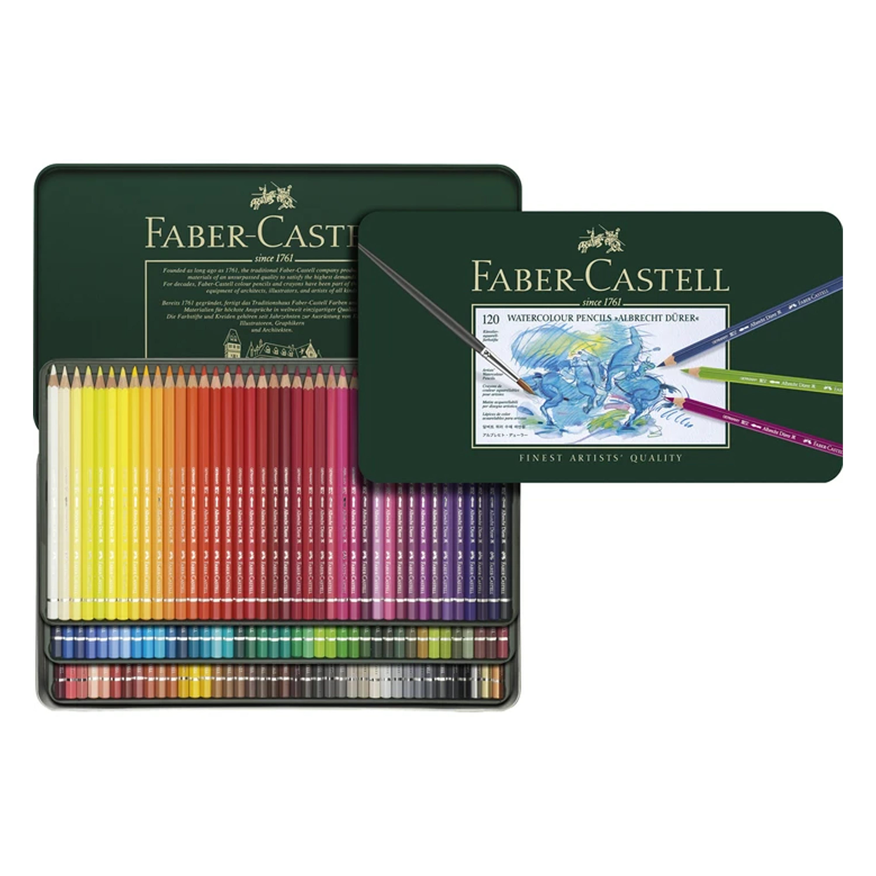 Faber Castell- Artist Watercolor Pencil Albrecht Durer Tin Of 120