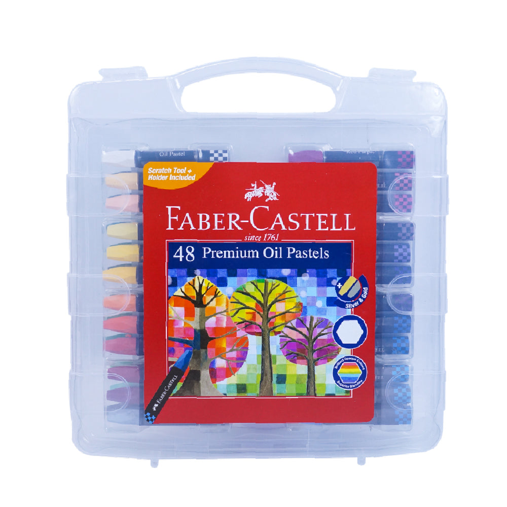 Faber Castell Premium Hexagonal Oil Pastels Pack Of 48