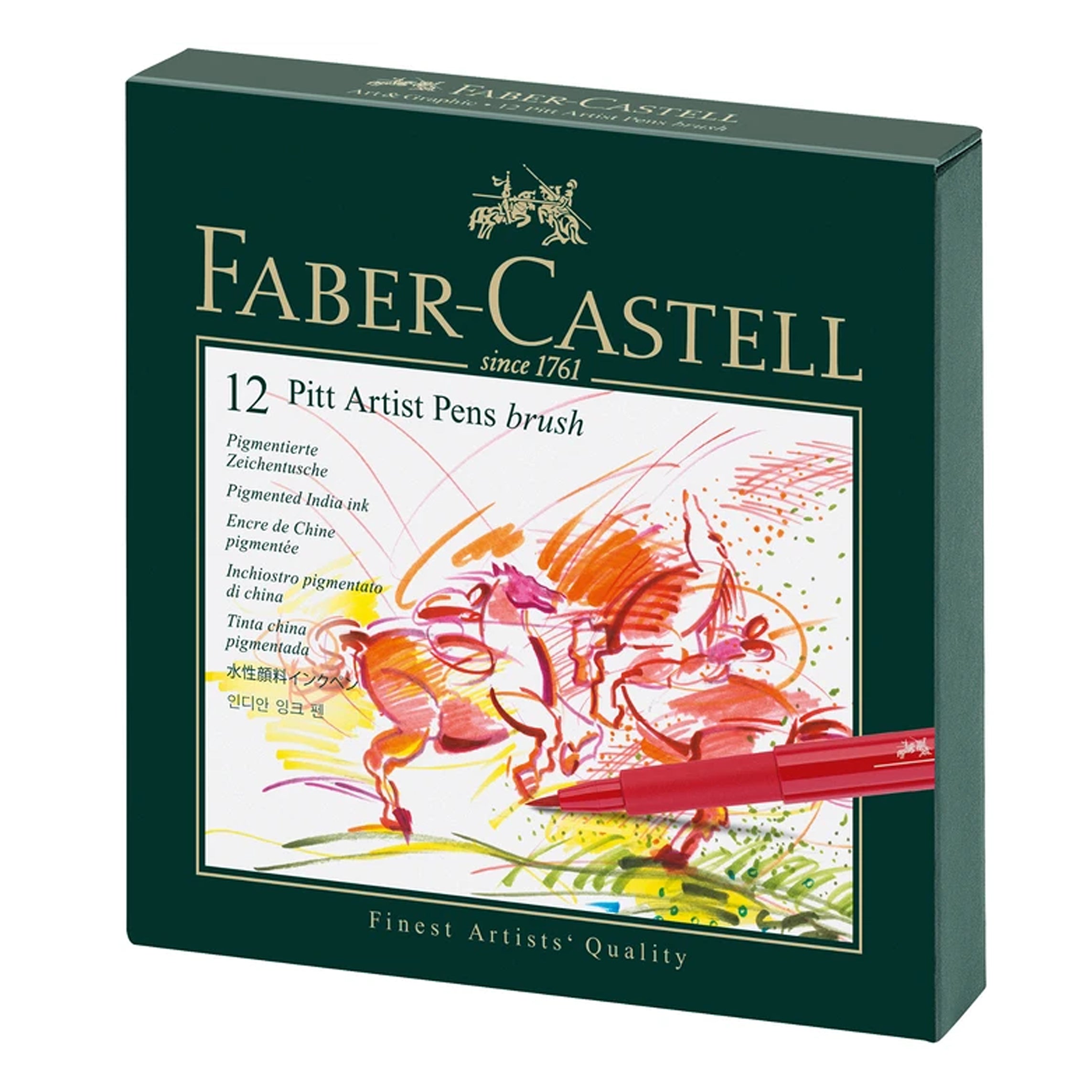 Faber Castell- Pitt Artist Pen (B)Brush - Studio Box Of 12