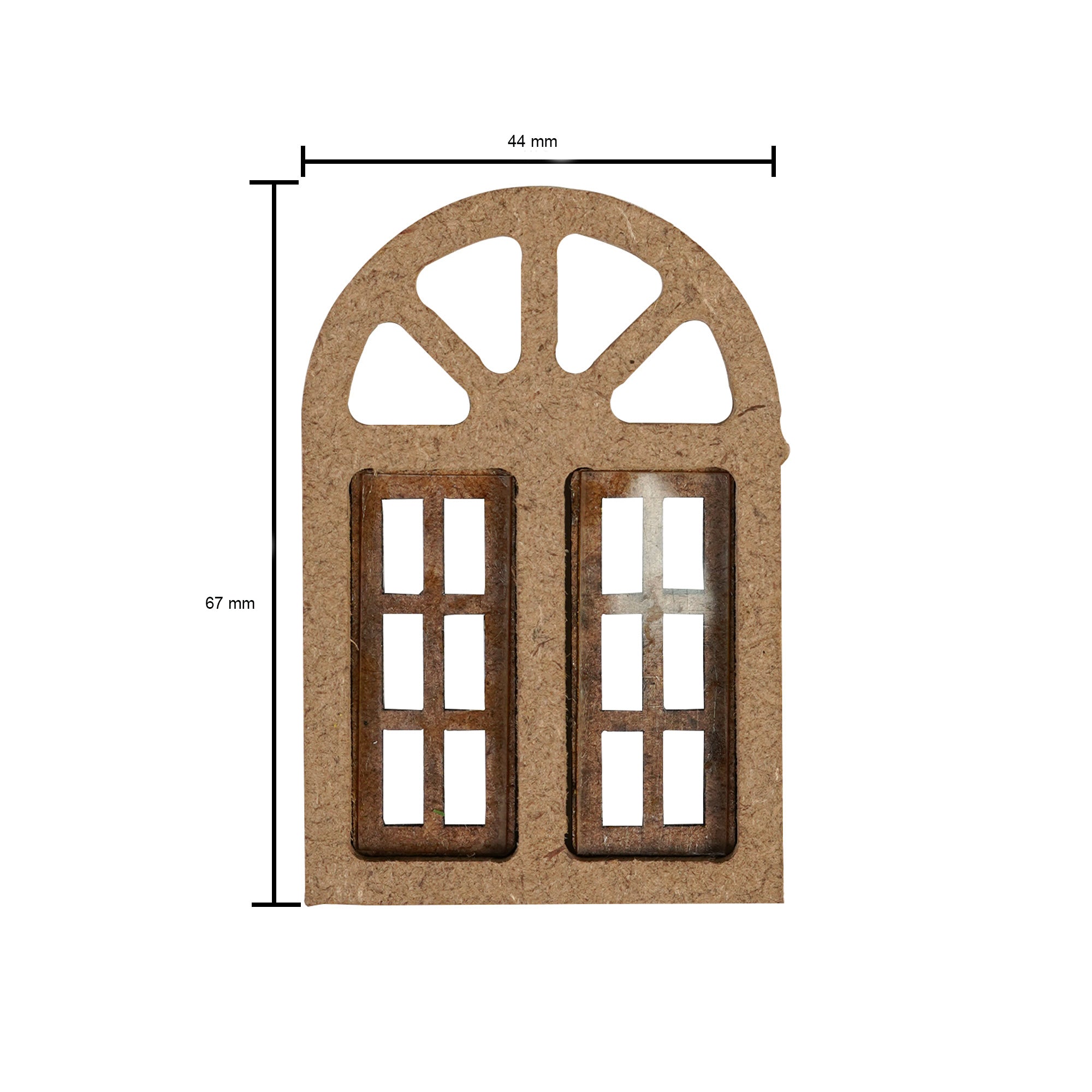 Build A Home Arch Window W44.7 X H67.4 mm 1pc
