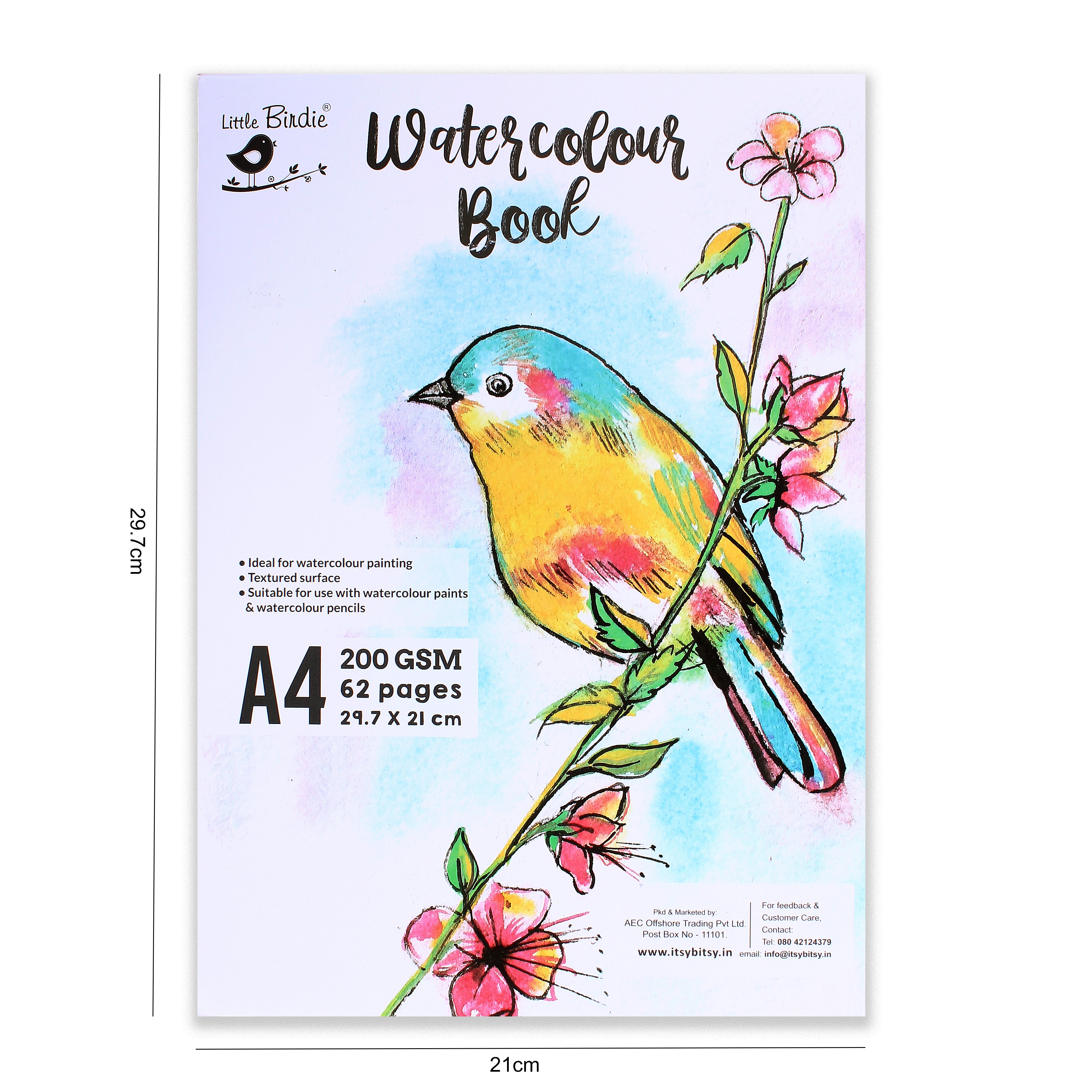 Water Colour Book A4 62Pages Book Ib