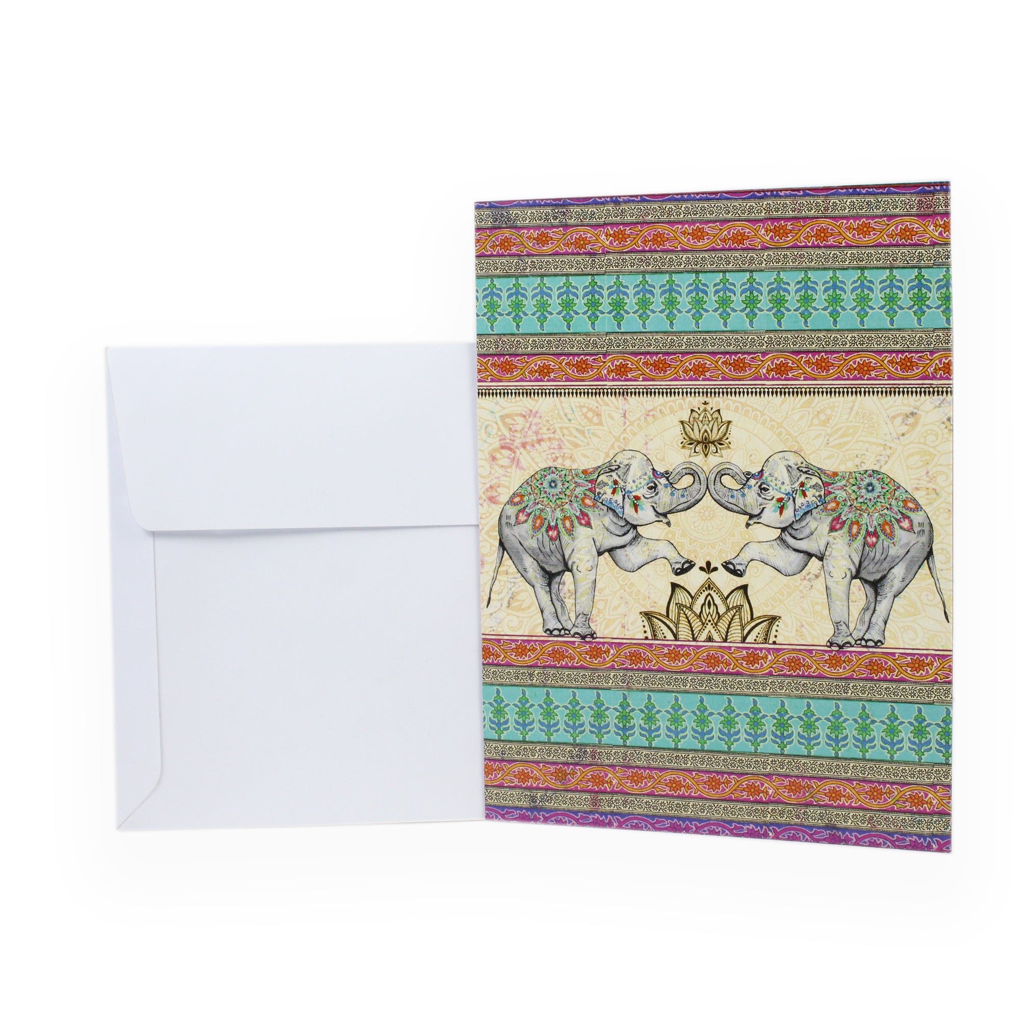 Greeting Card And Envelope Elephant Joy 4`X6` 1Pc Lb