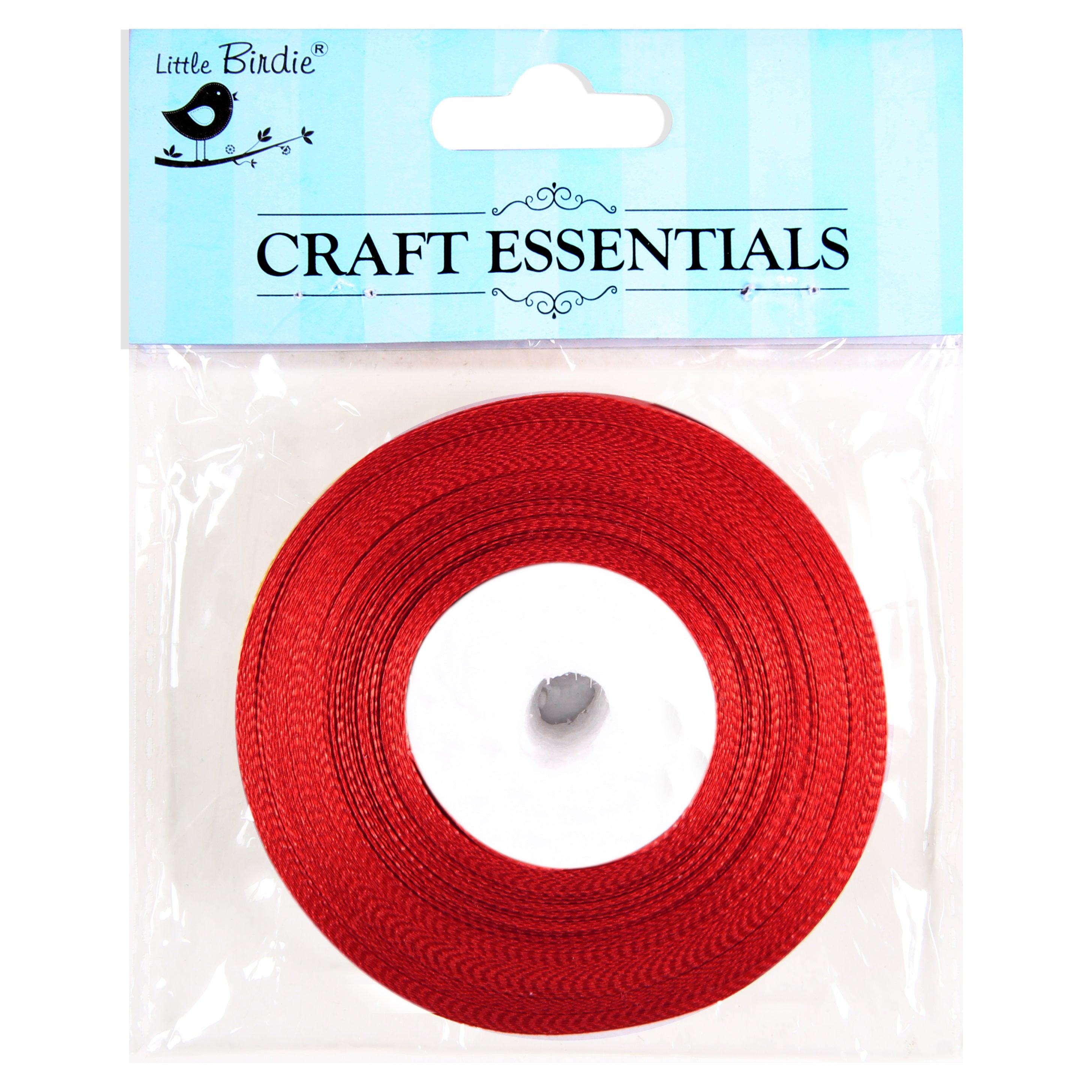 Satin Ribbons 25mm Red 15mtr