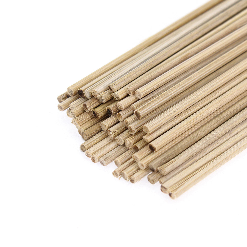Itsy Bitsy Round Bamboo Sticks - Natural, 3mm, 6 - 50gm