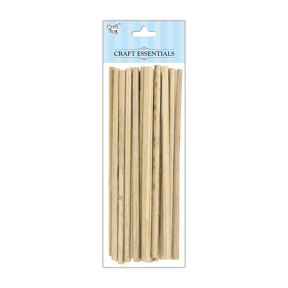 Itsy Bitsy Round Bamboo Sticks - Natural, 5mm, 6 - 50gm