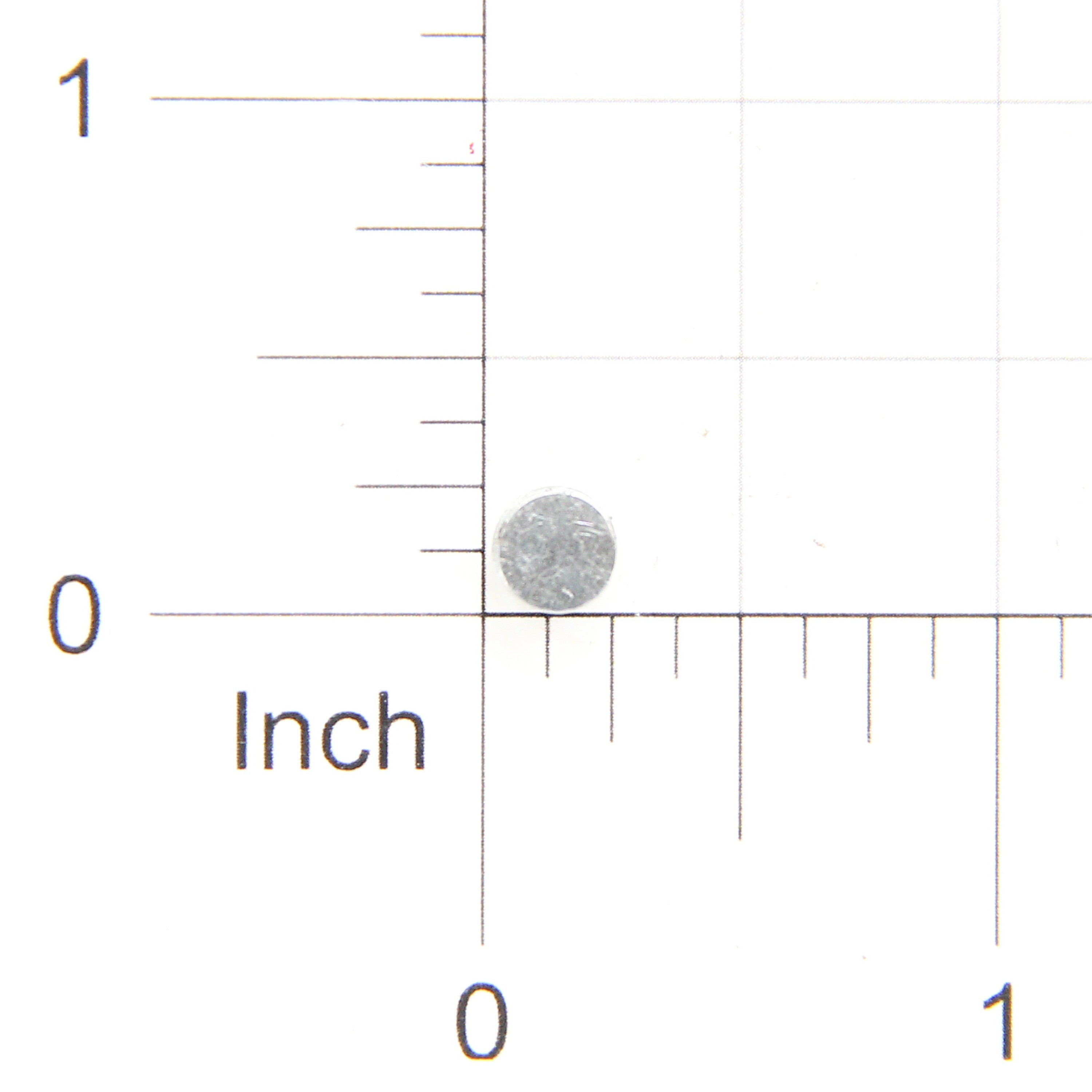 Round Disc Neodymium  Magnet - Silver, 6x1mm, 30pc