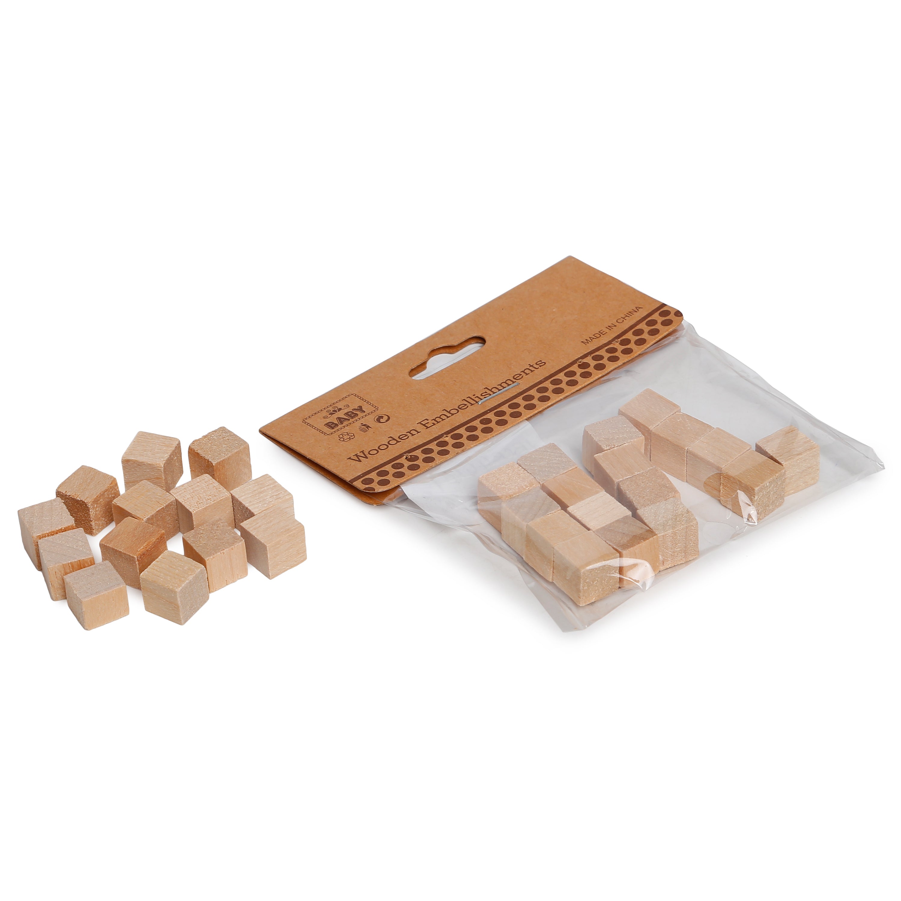 Wooden Blocks - 1cm X 1cm, 10Pc