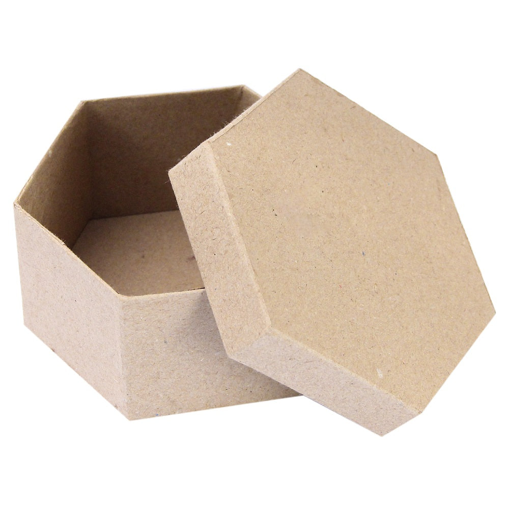 Kraft Box Hexagon Shape Small L3 X D1.5Inch 1Pc