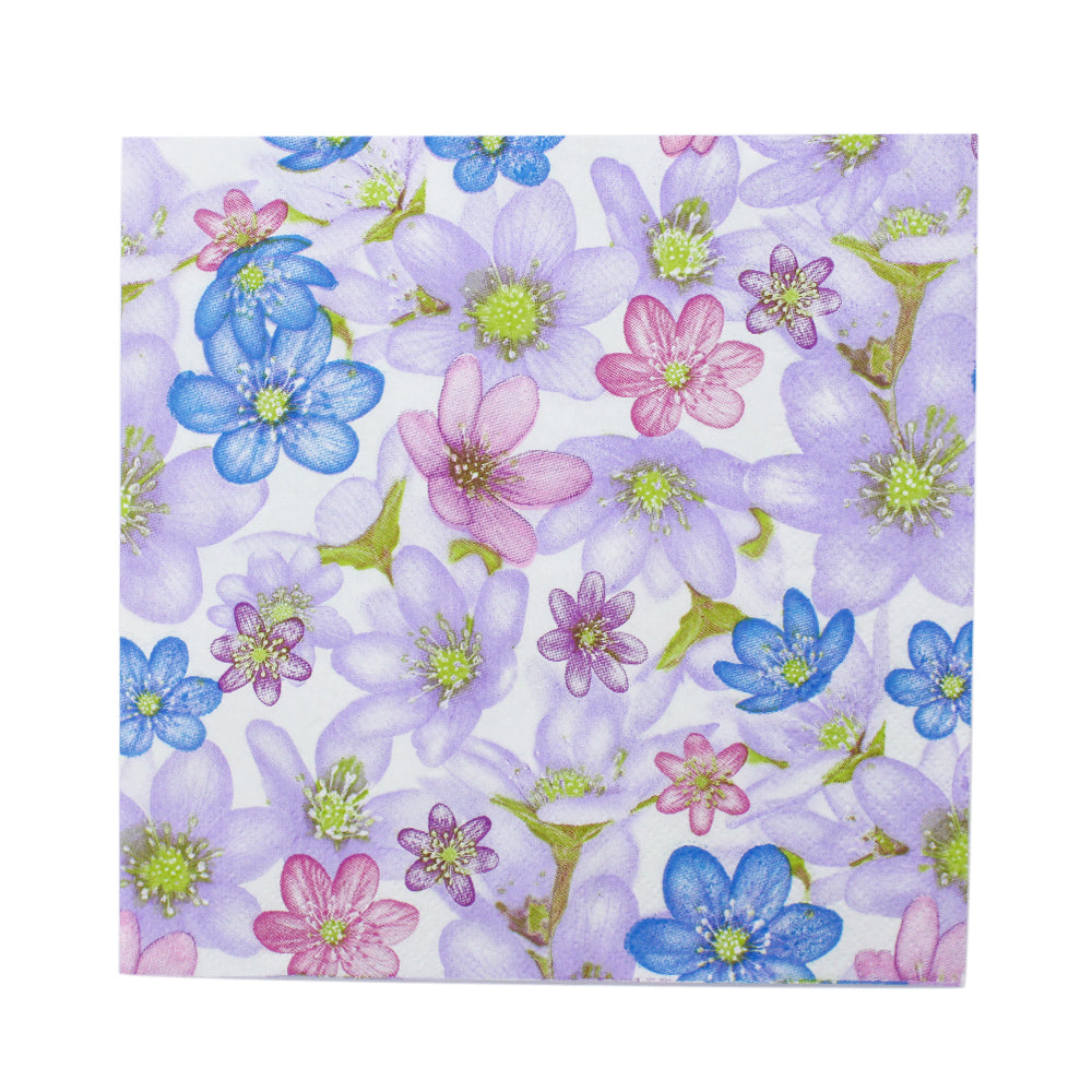 Decoupage Napkins 13 X 13 Inch- Floral Field , 3 Ply, 1Pc