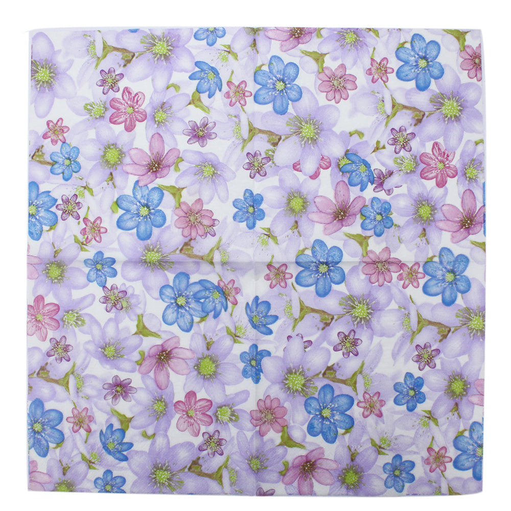 Decoupage Napkins 13 X 13 Inch- Floral Field , 3 Ply, 1Pc