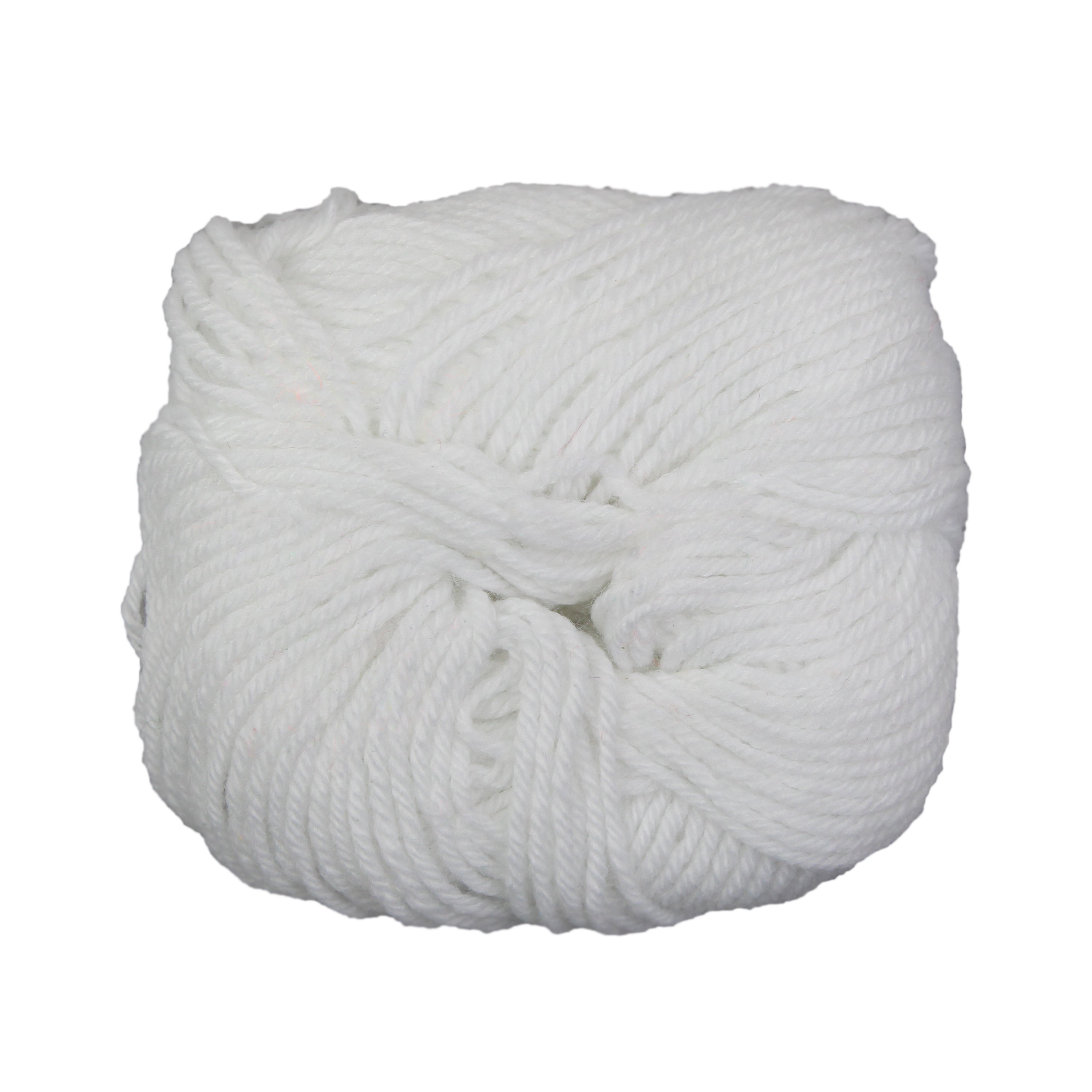 Wool Yarn White 12G