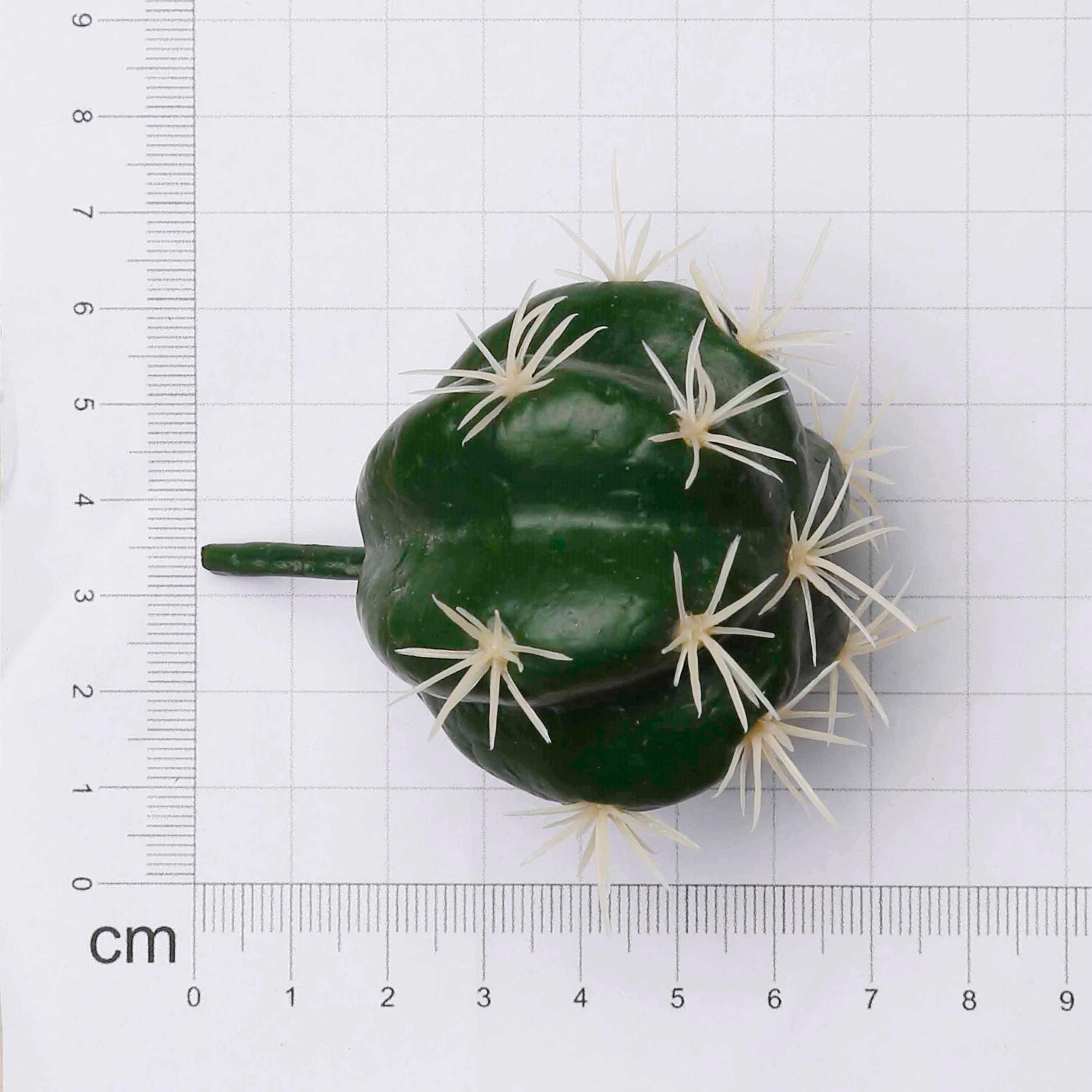 Artificial Succulent Barrel Cactus 7Cm 1Pc Ib