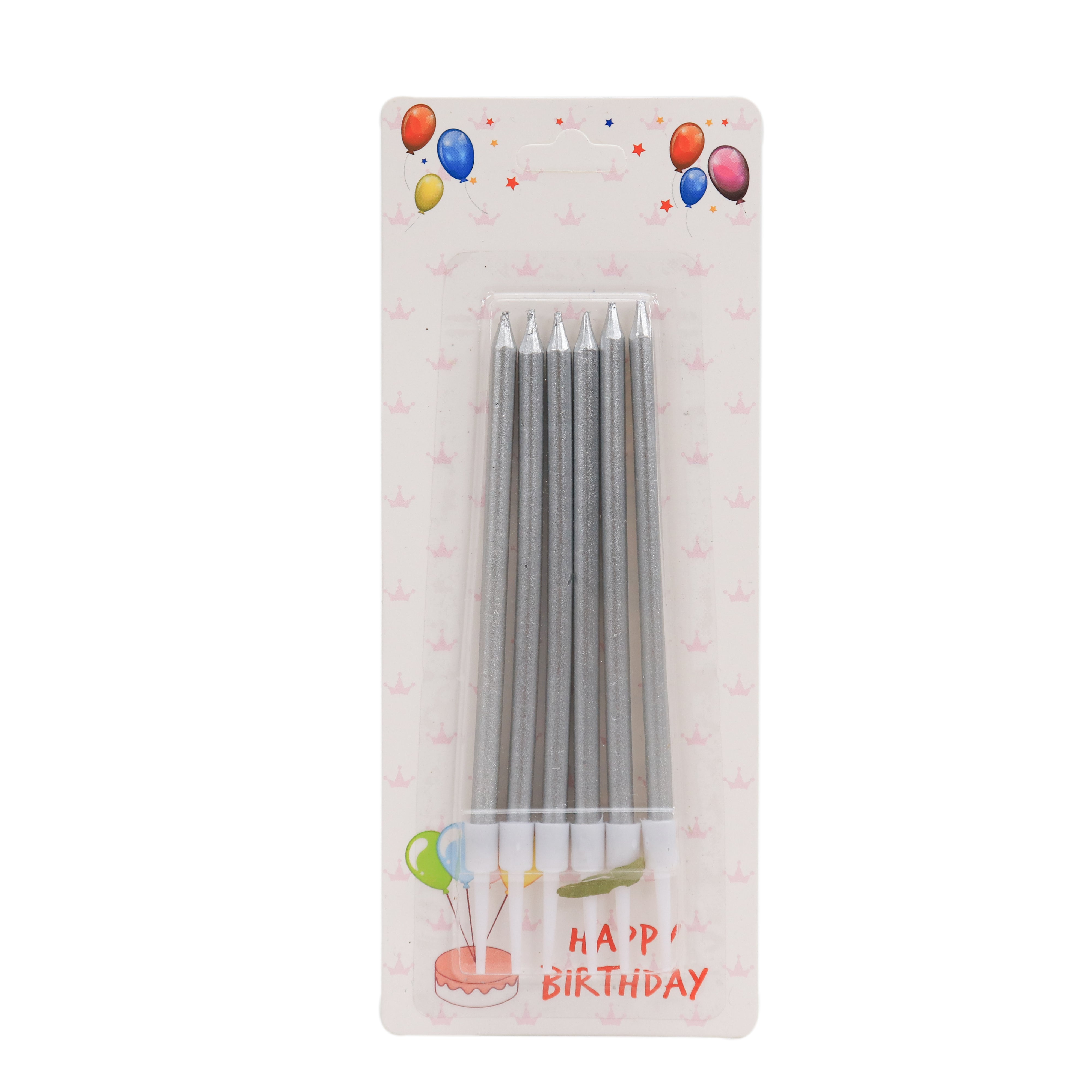 Candle Silver 6Pcs Blister Ib