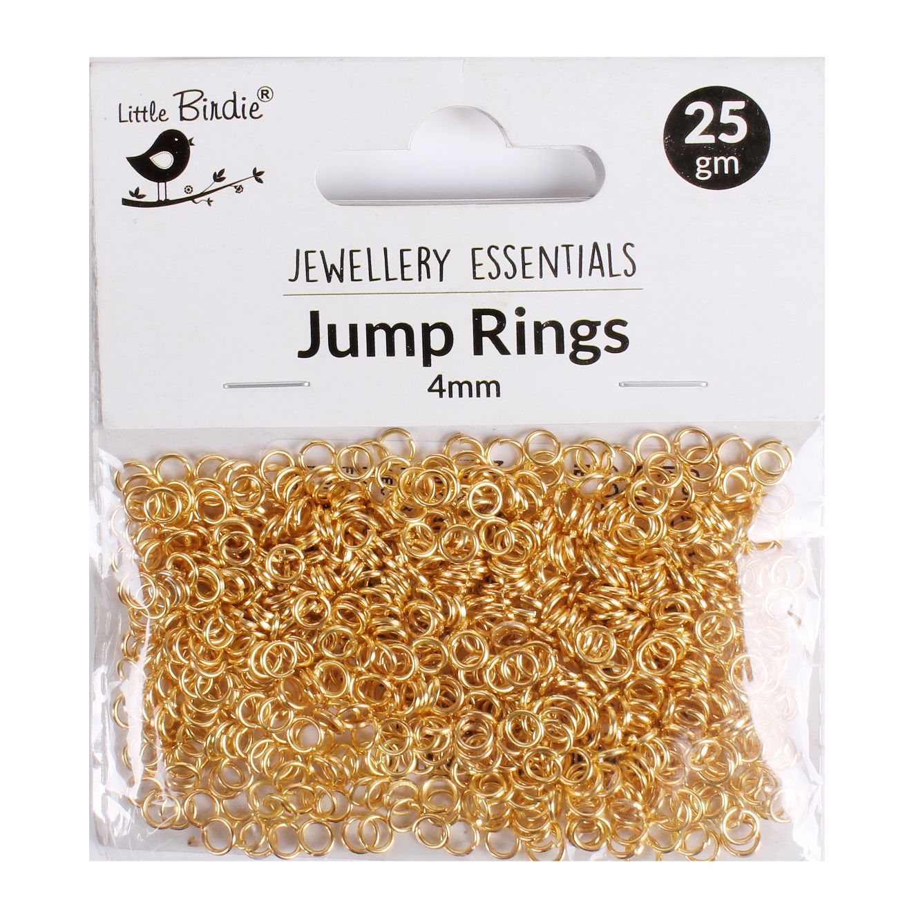 Findings Jump Ring Open 4mm D 25gm