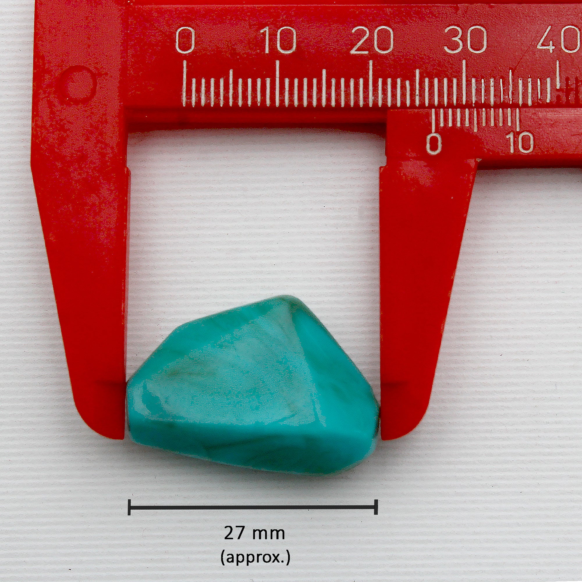 Beads Turquoise Geometric Stone 27Mm X 19Mm 30G Pb Ib