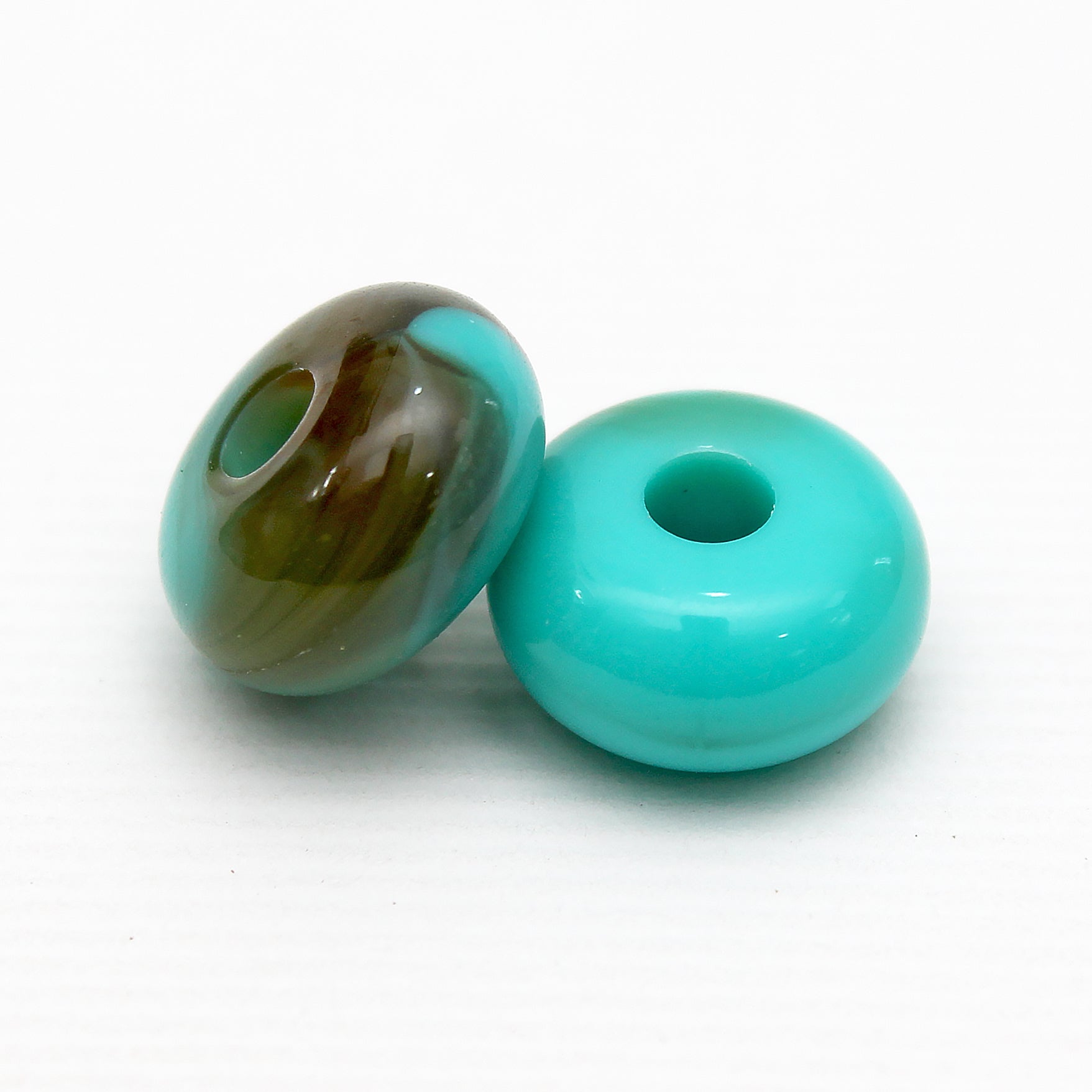 Beads Turquoise Roundel Stone 10Mm X 5Mm 30G Pb Ib