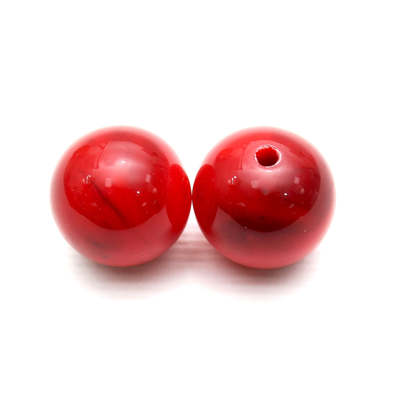 Beads Ruby Red Round 12Mm X 12Mm 30G Pb Ib