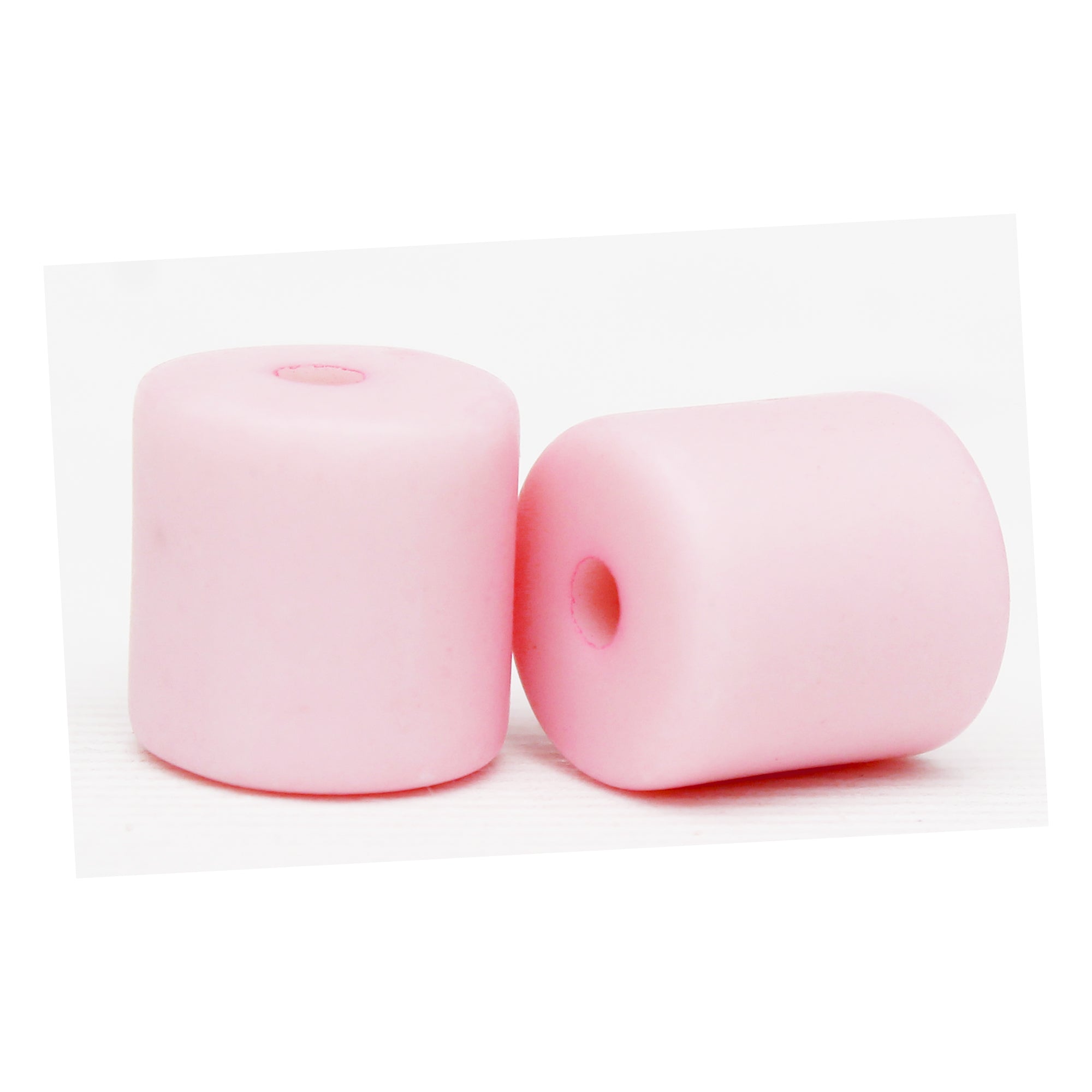 Beads Soft Pink Cylindrical 10Mm X 9Mm 30G Pb Ib