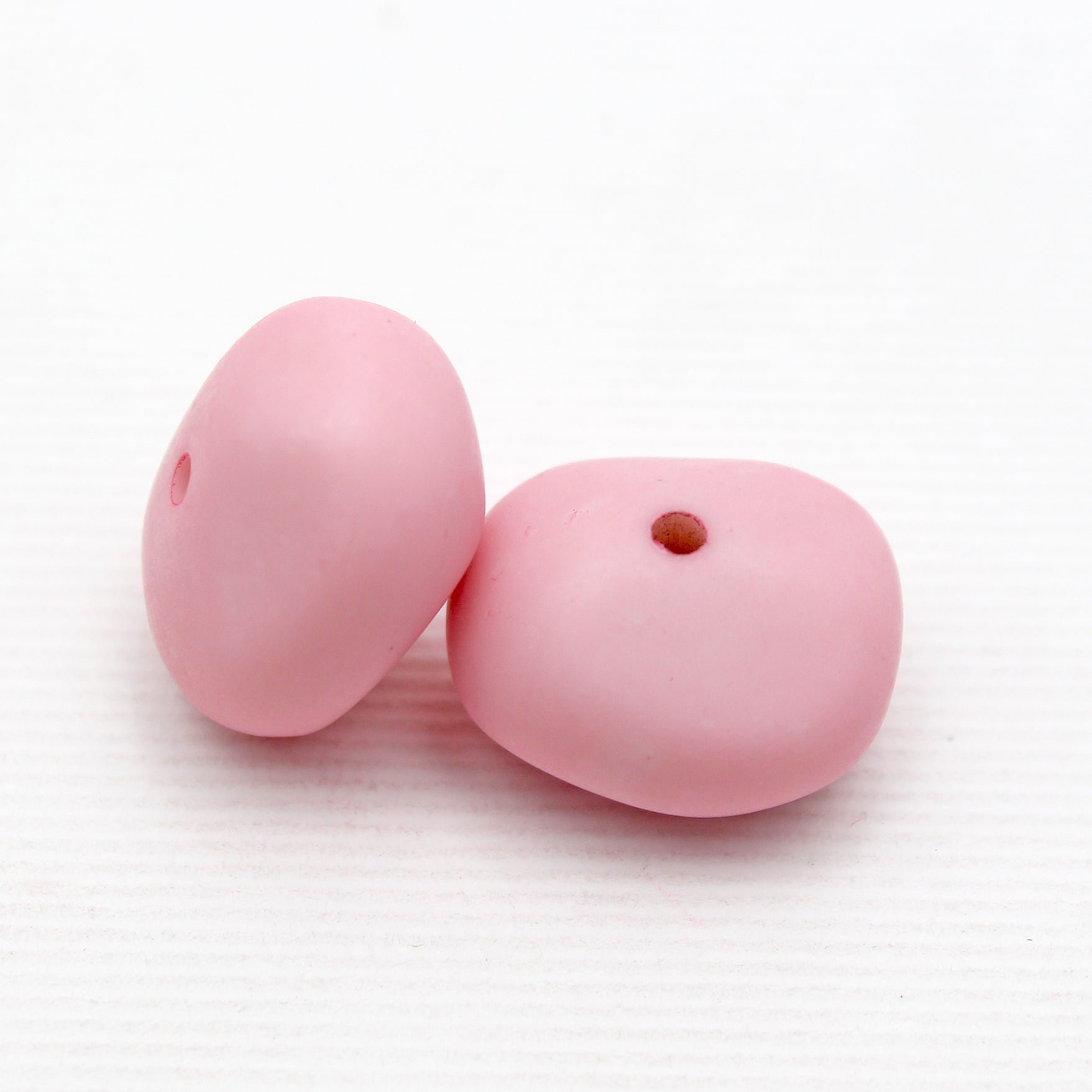 Beads Soft Pink Ovoid 14Mm X 14Mm 30G Pb Ib