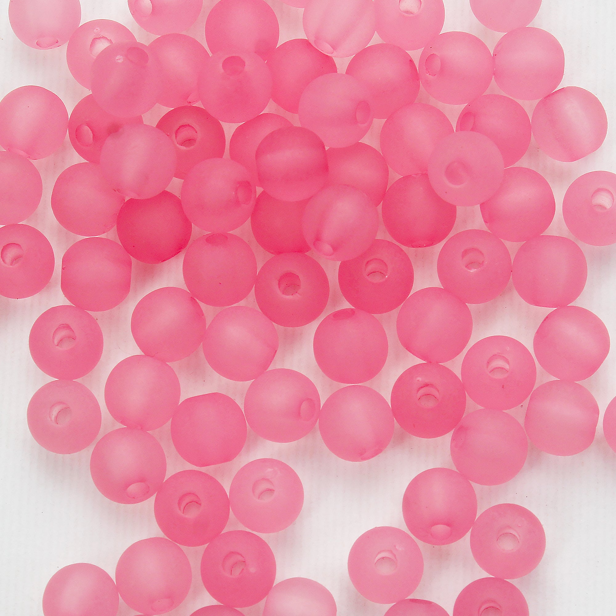 Beads Pearly Rose Round 7Mm X 7Mm 30G Pb Ib