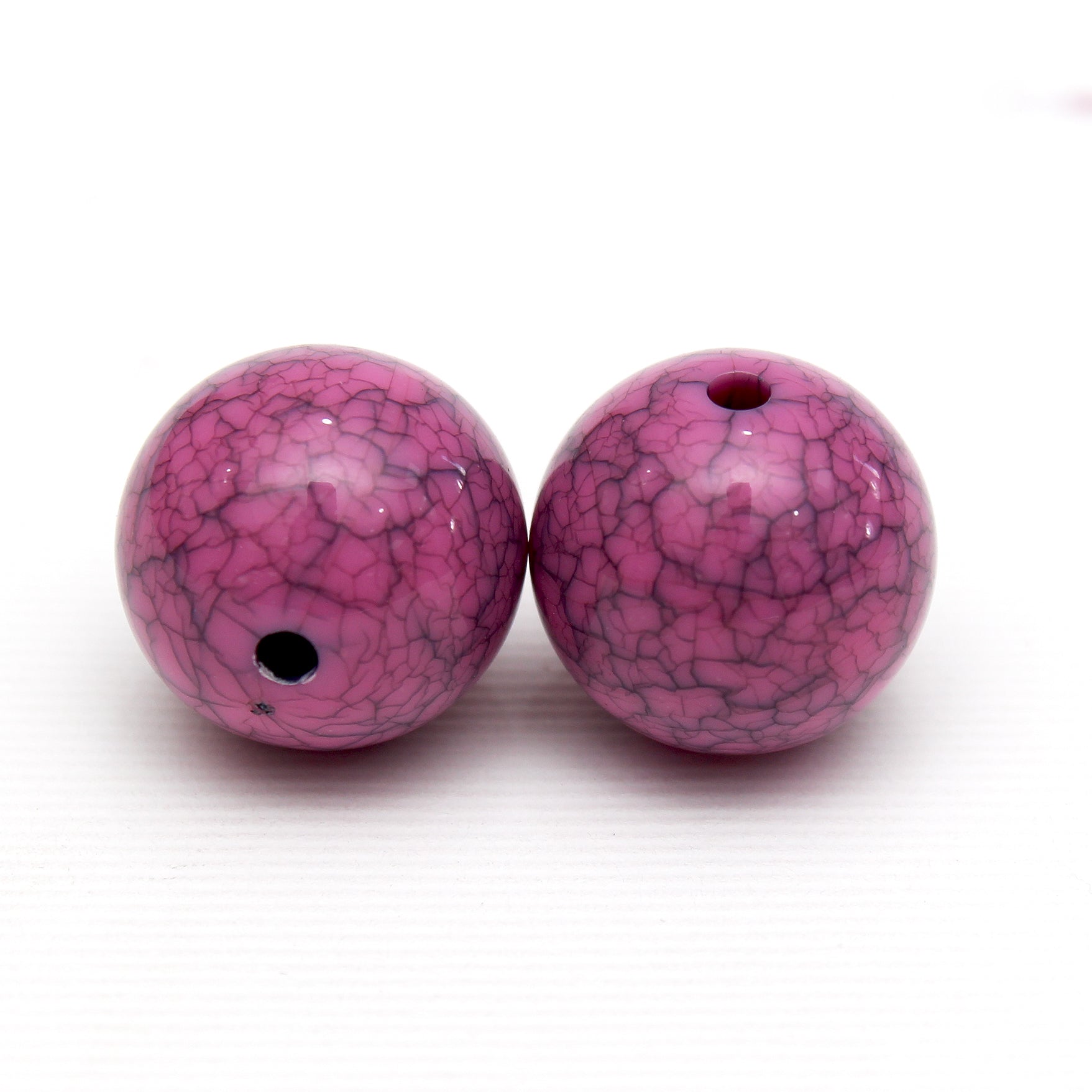 Beads Marbled Orchid Round 15Mm X 15Mm 30G Pb Ib
