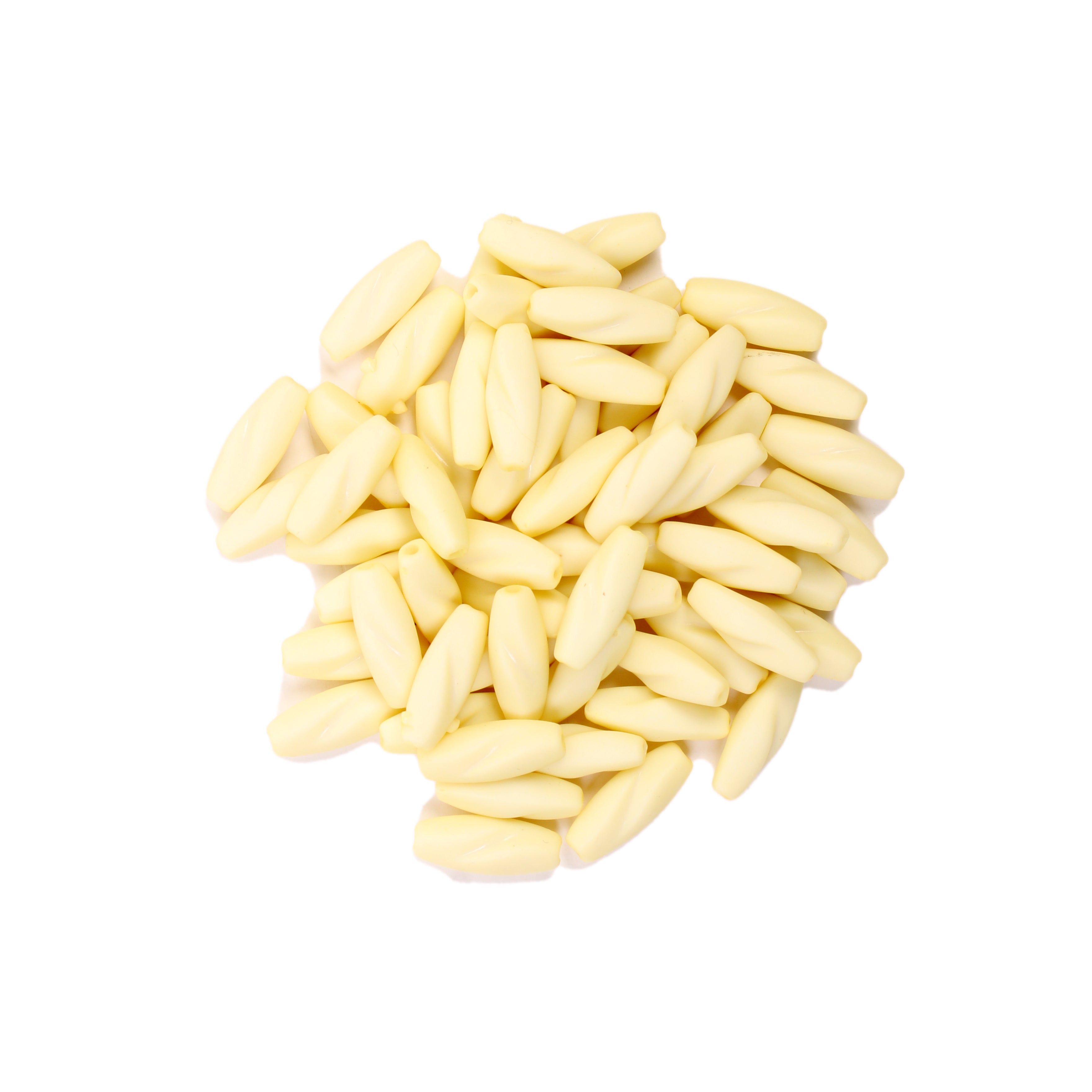 Beads Sunshine Yellow Rice 14Mm X 4Mm 30G Pb Ib