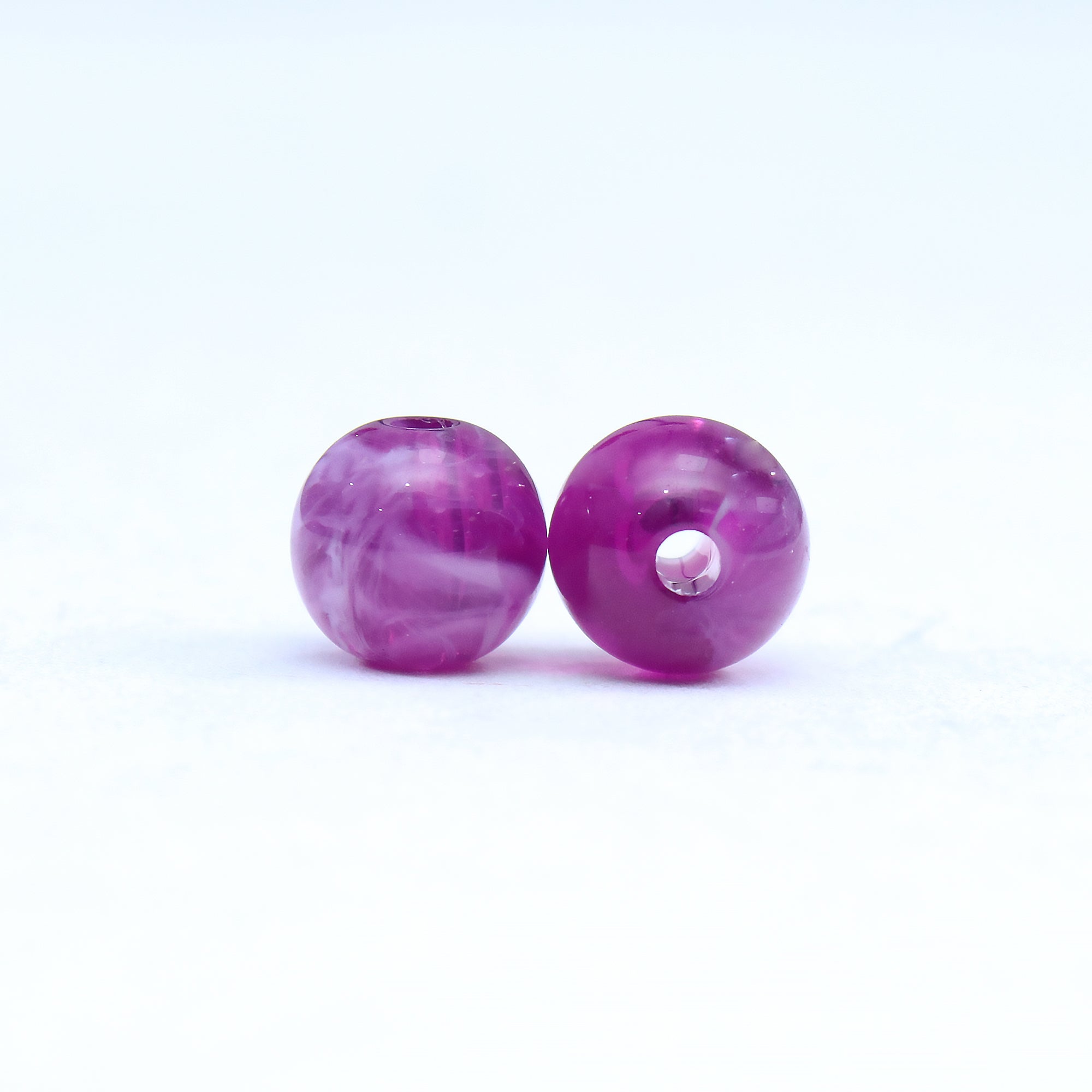 Beads Purple Mist Round 8Mm X 8Mm 30G Pb Ib