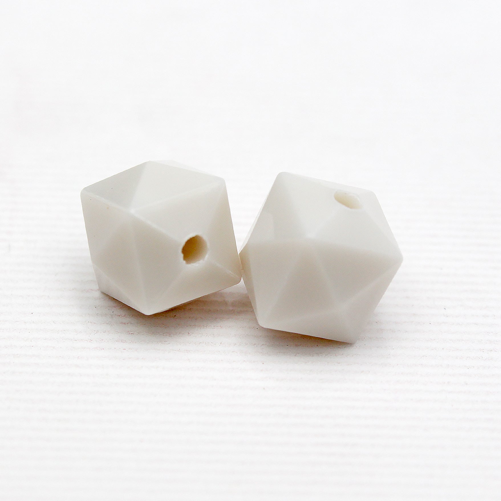 Beads Ivory White Faeted Cube 9Mm X 9Mm 30G Pb Ib