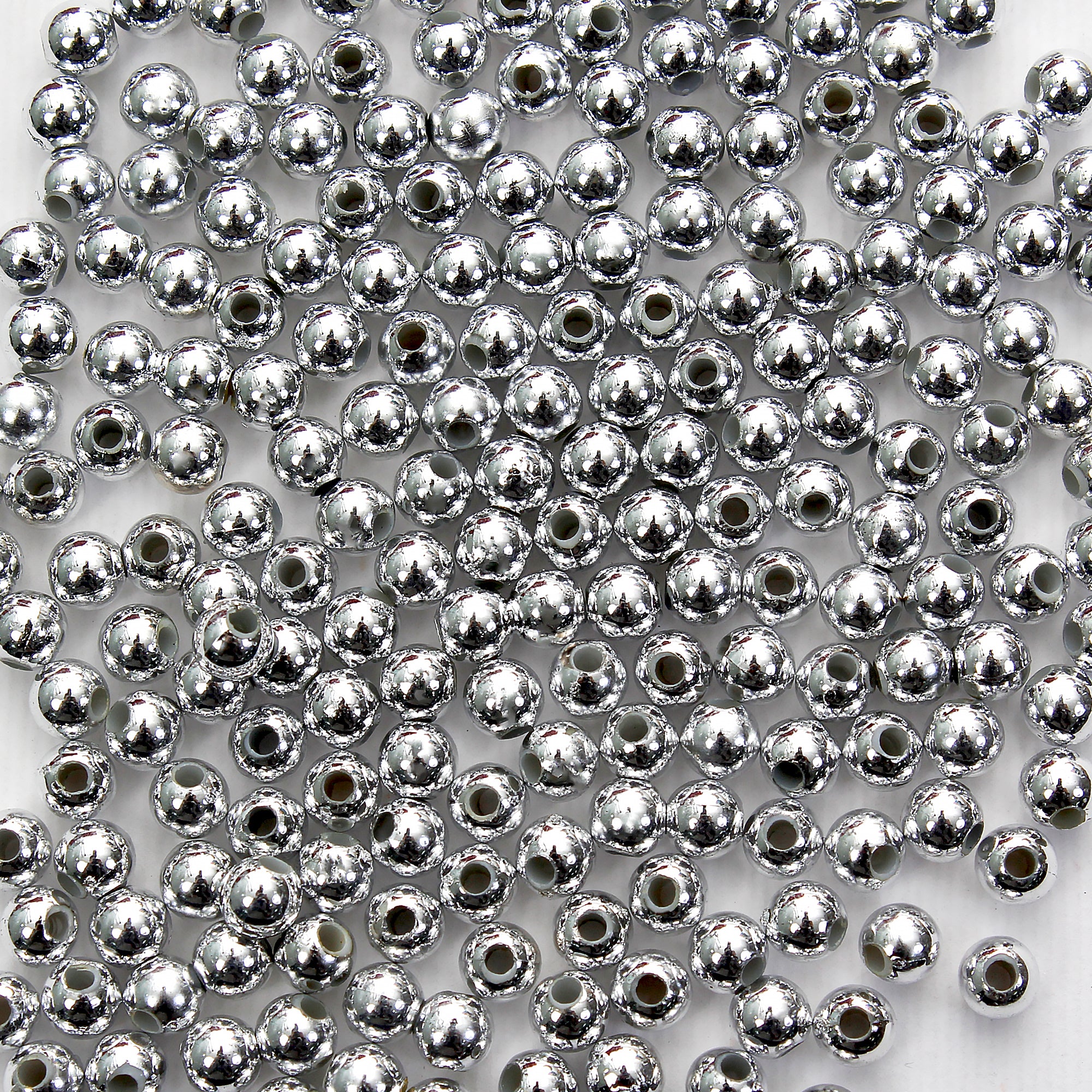 Beads Silver Seed 4Mm X 4Mm 30G Pb Ib