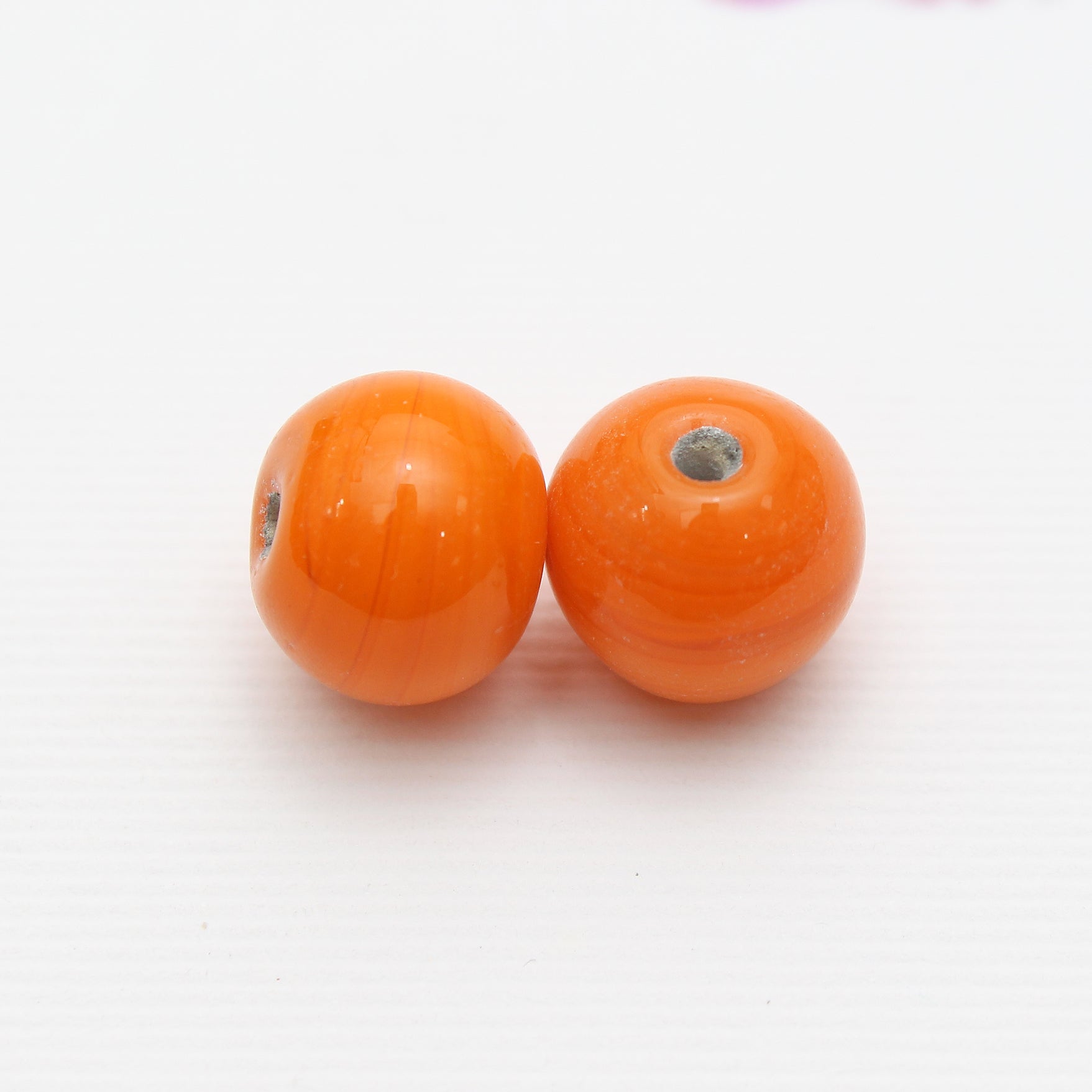 Beads Vivid Orange Round 10Mm X 10Mm 30G Pb Ib