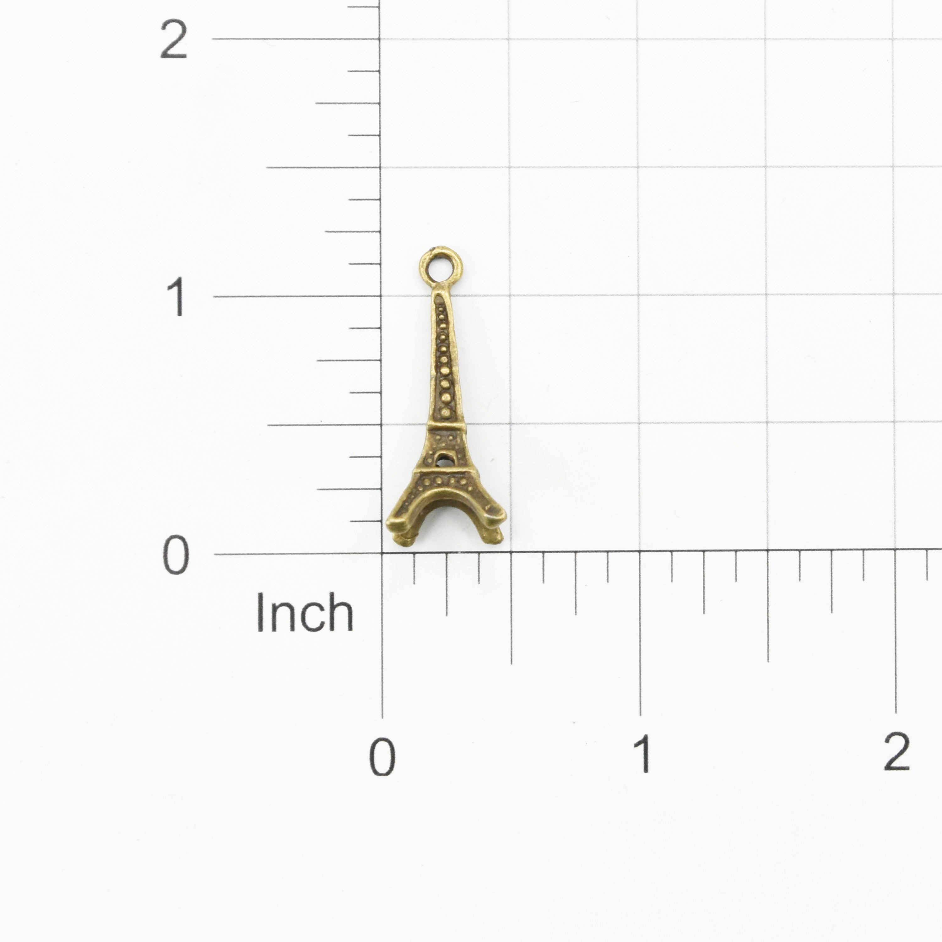 Metal Charms Eiffel Tower 2Pcs Pbci Ib