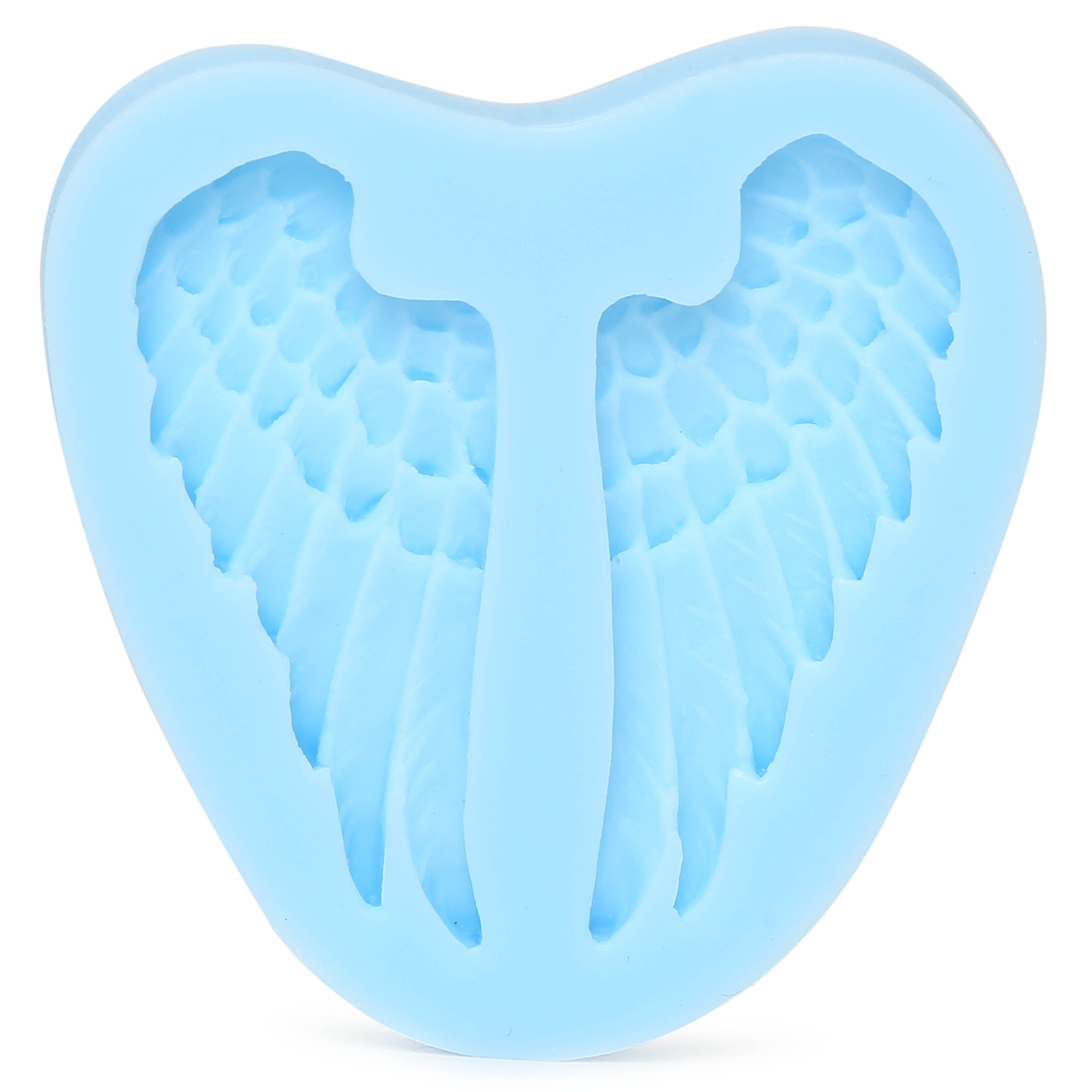 Silicone Mould Wings 7.5cm X 7.2cm 9mm 1pc